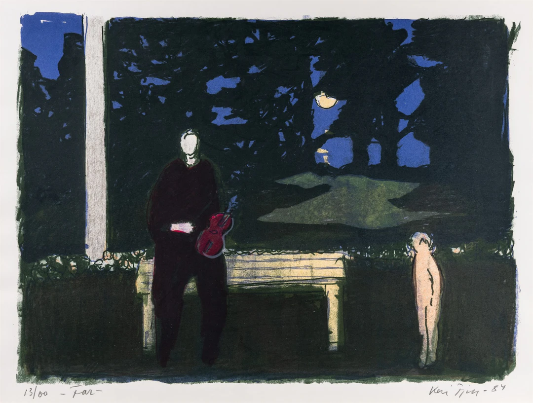 Kai Fjell (1907 - 1989) "Far" 1984