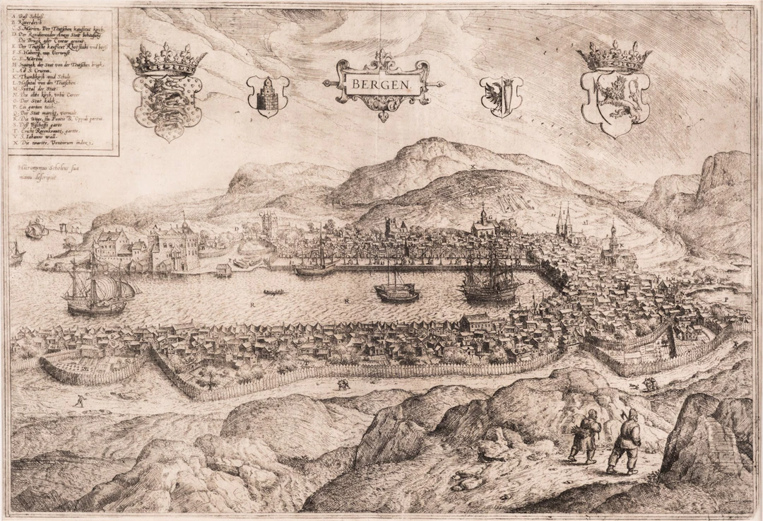 Hieronymus Scholeus (1500-tallet - 1600-tallet) "Bergen" 1581
