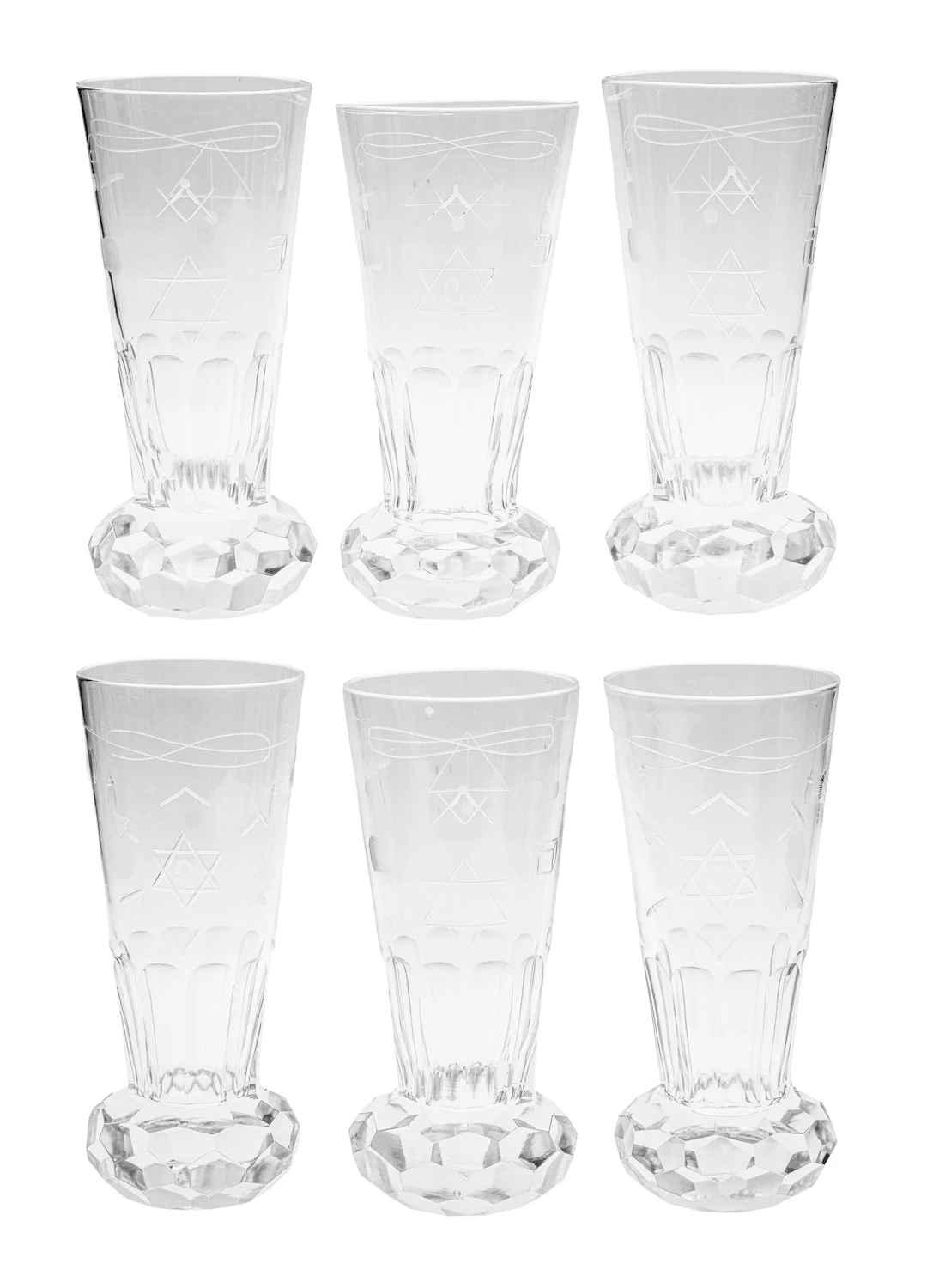 Hadeland glassverk Frimurerglass - "Olaus"