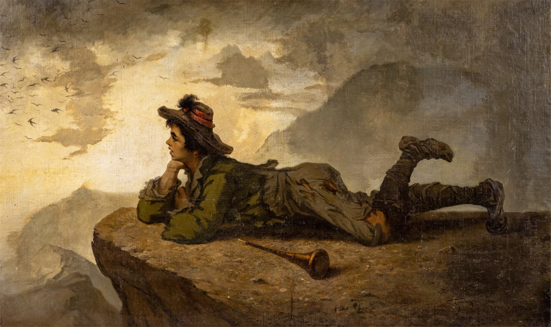 Emile Gambogi (1819 - 1895) På vakt