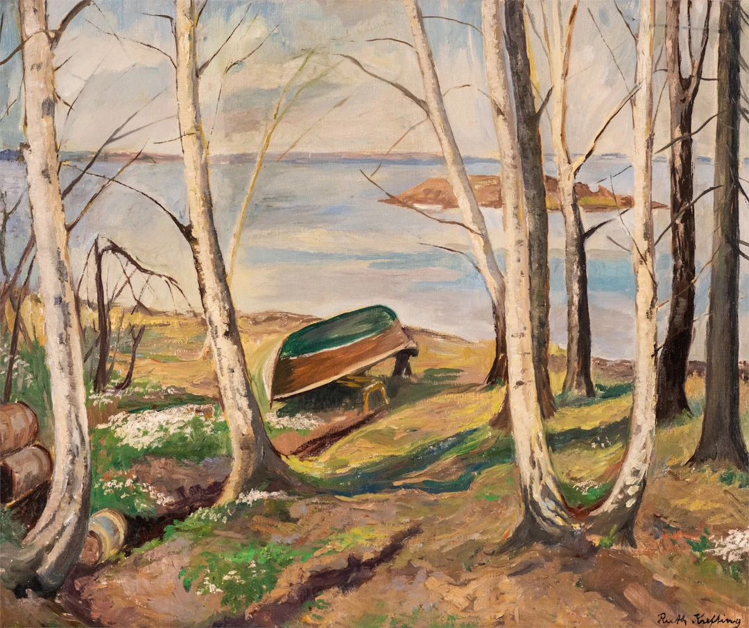 Ruth Krefting (1900 - 1987) Hvitveis ved kysten