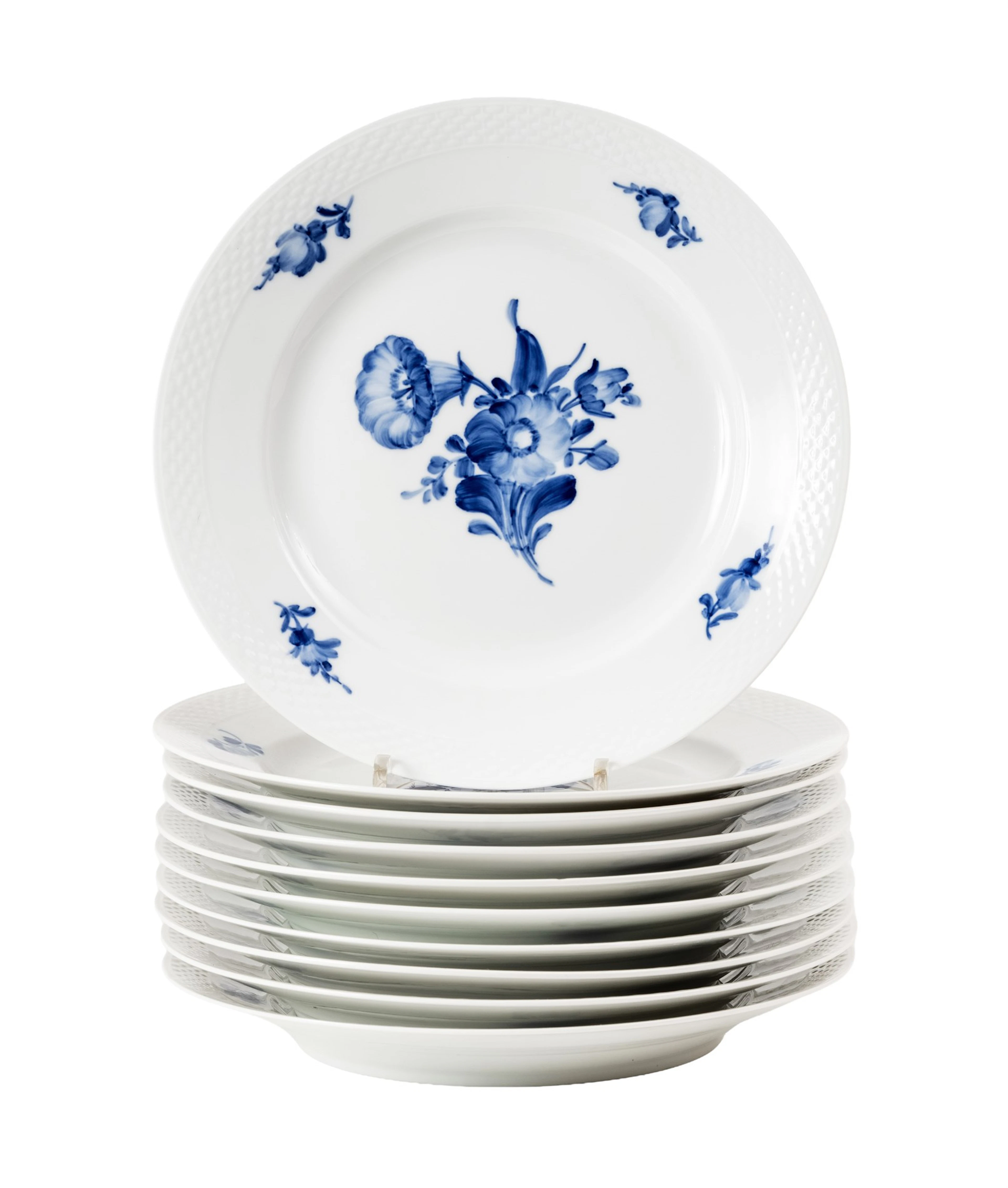 Royal Copenhagen / Kgl. dansk Middagstallerkner - "Blå blomst"