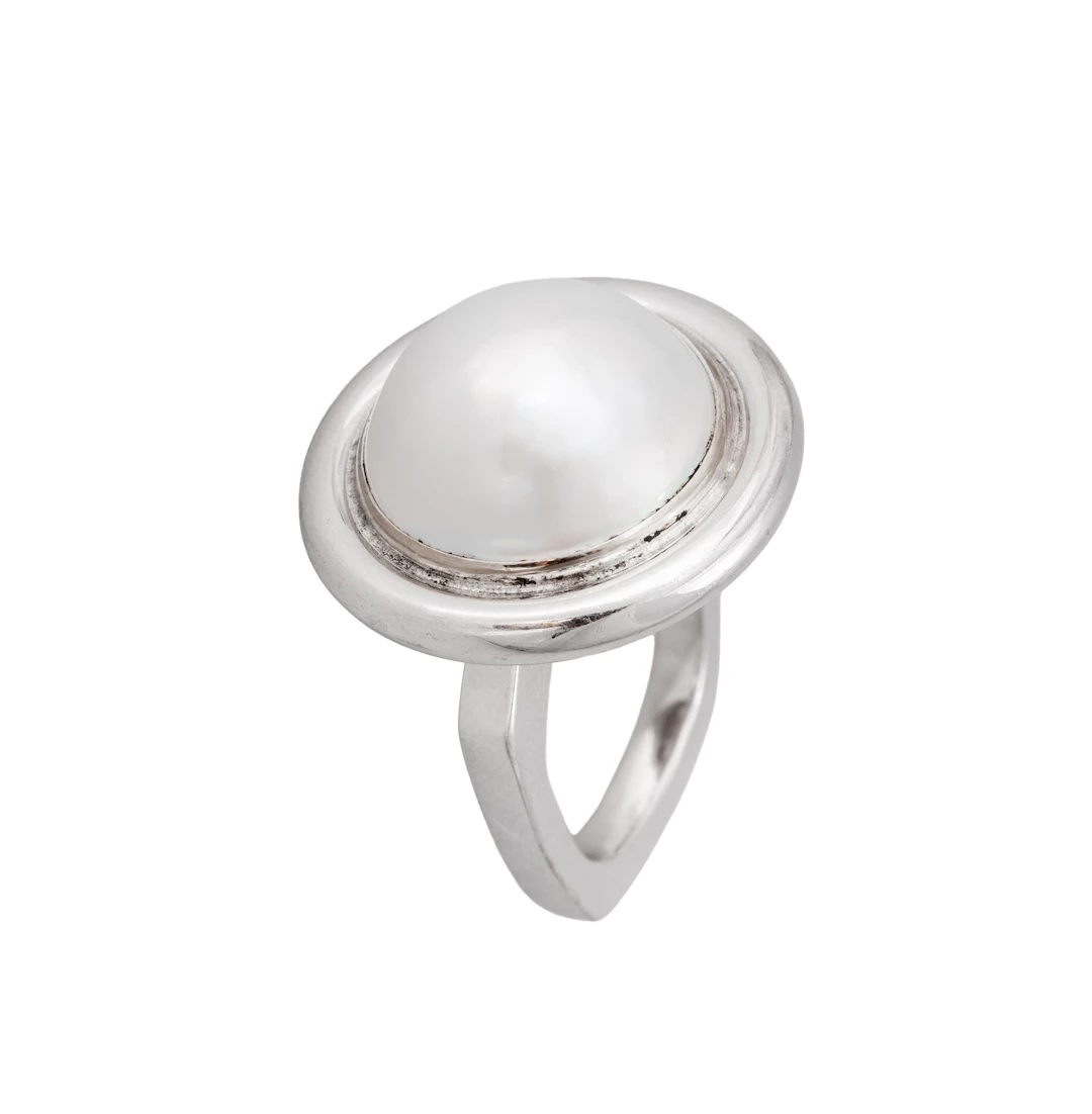 Donna's smykkegalleri Ring med mabéperle