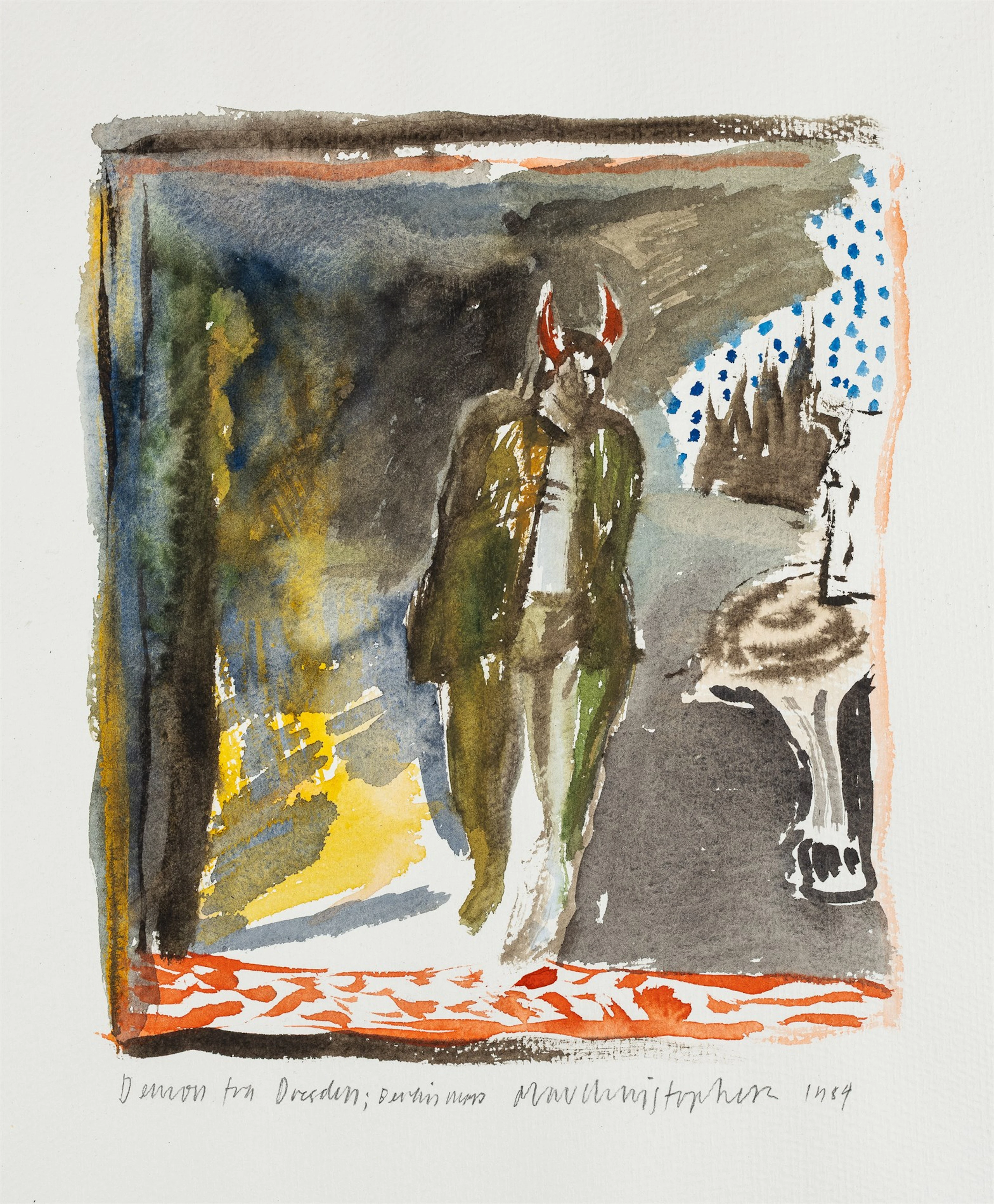 Olav Christopher Jenssen (1954 - ) "Demon fra Dresden, Berlin mars" 1989