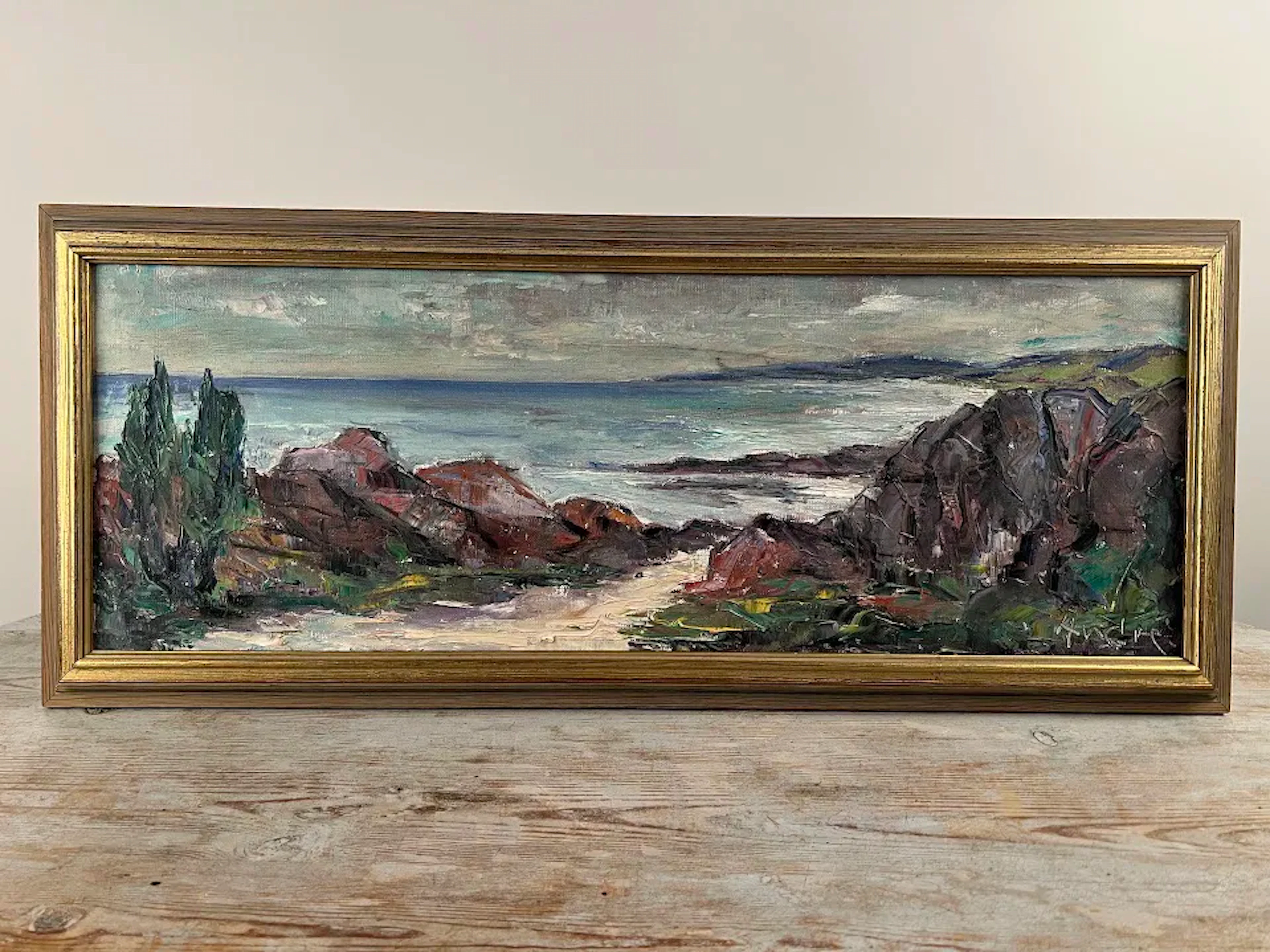 Tavla berg/havsmotiv