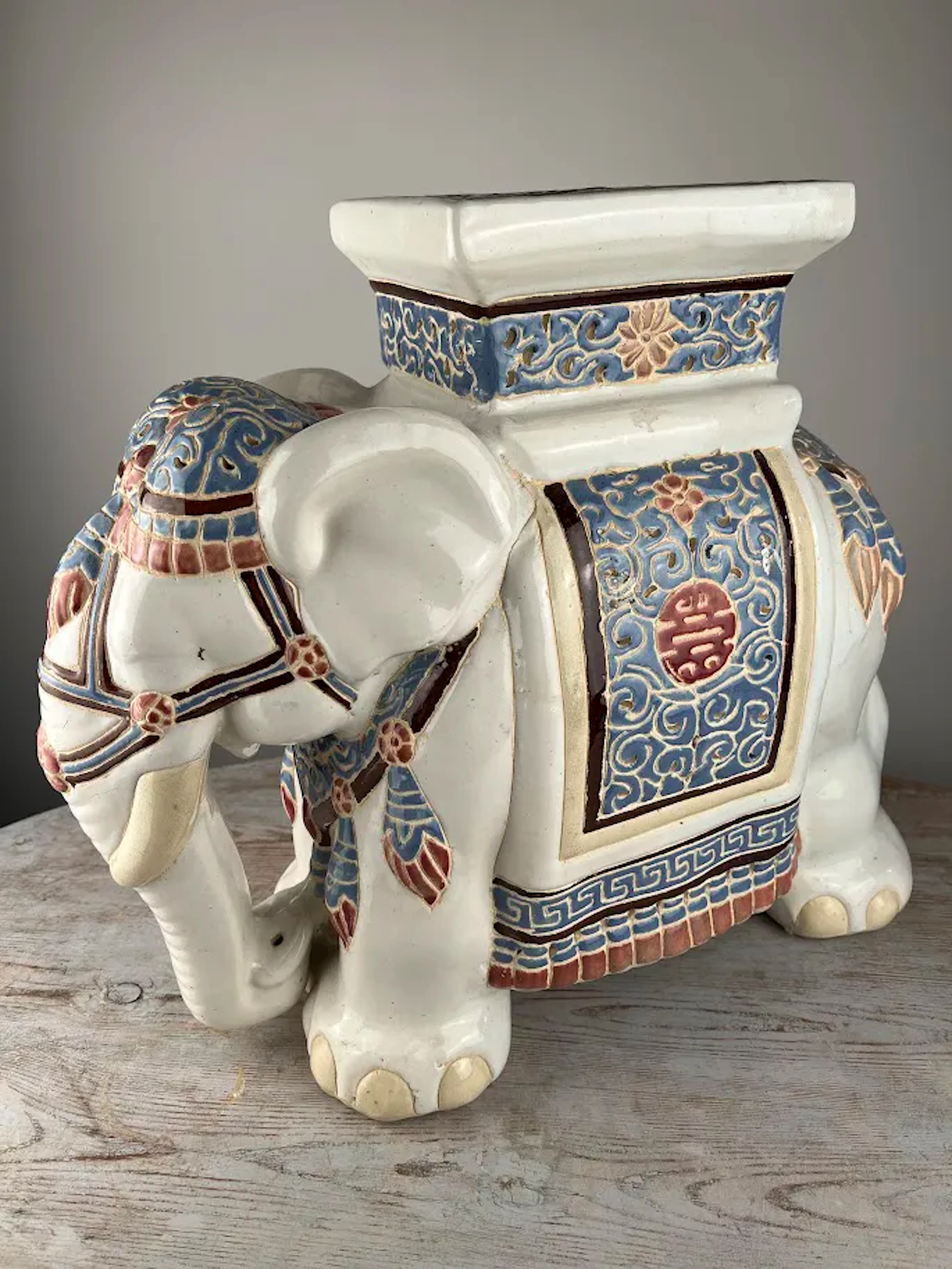 Stor elefant porslin