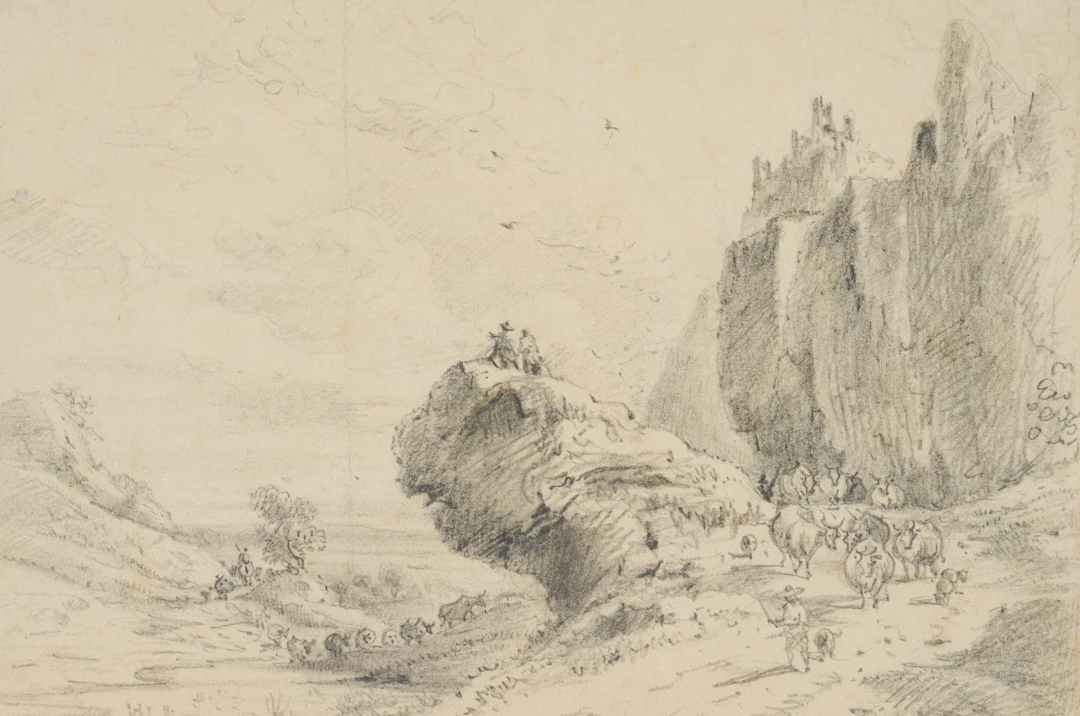 Felsenlandschaft mit Ruine | 45483