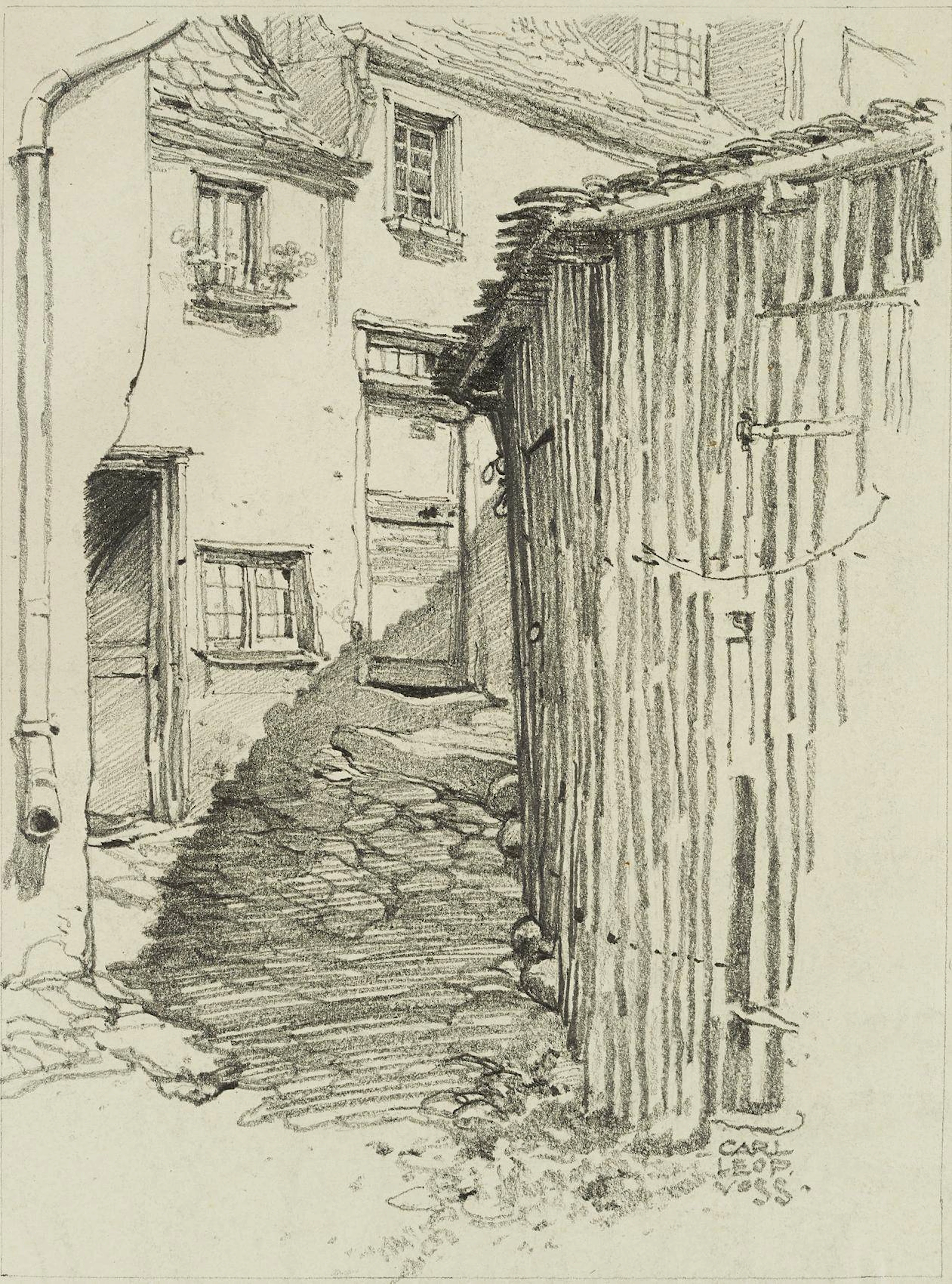 Blick in einen verwaisten Hinterhof | 16131