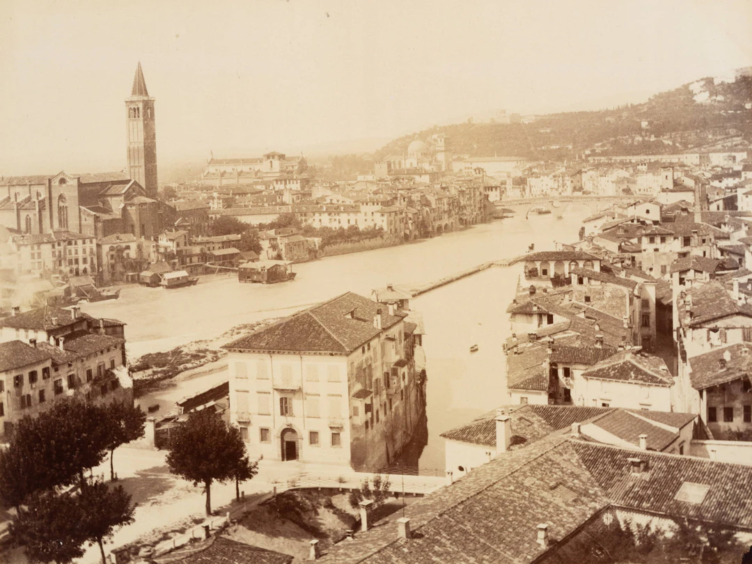 Ansicht von Verona mit Etsch | 48409