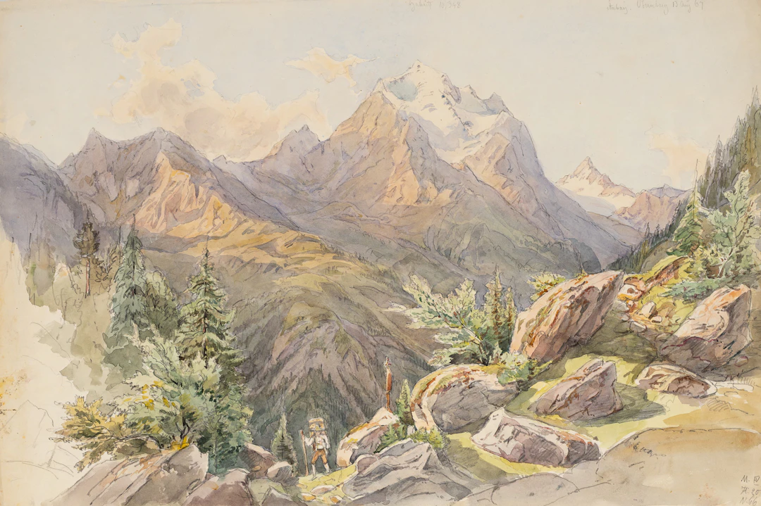 Georg Wiesend (1807 Kufstein - 1881 Berchtesgaden), Habicht-Elfer-Kamm