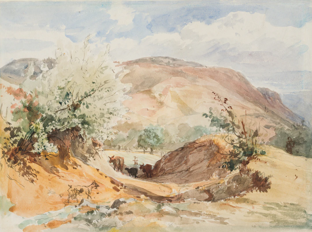 Adolph Thomas (1834 Zittau - 1887 Dresden), Campagna Landschaft mit