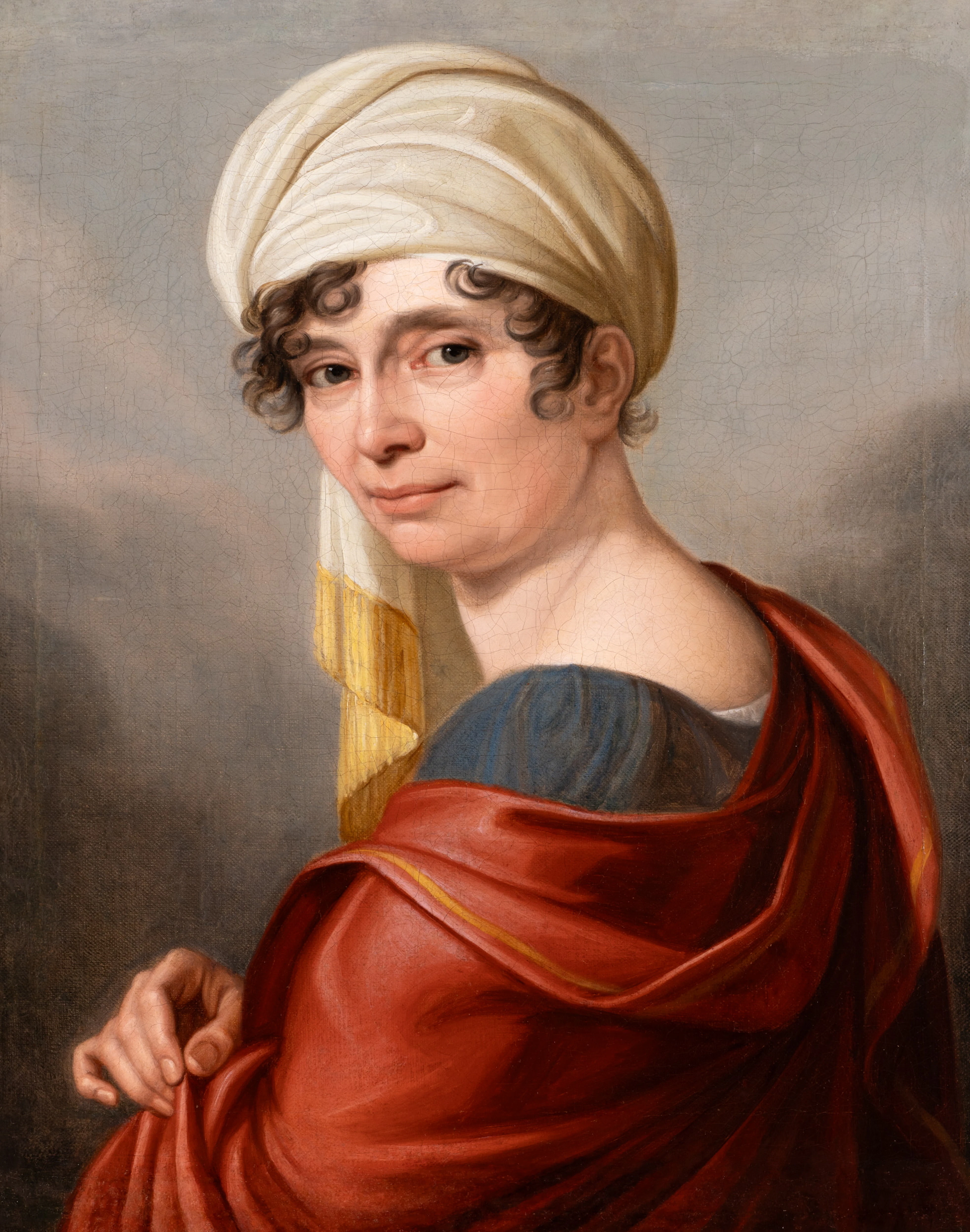 Josef Grassi (1755 Wien - 1838 Dresden), Frau mit Turban, um 1805, Öl