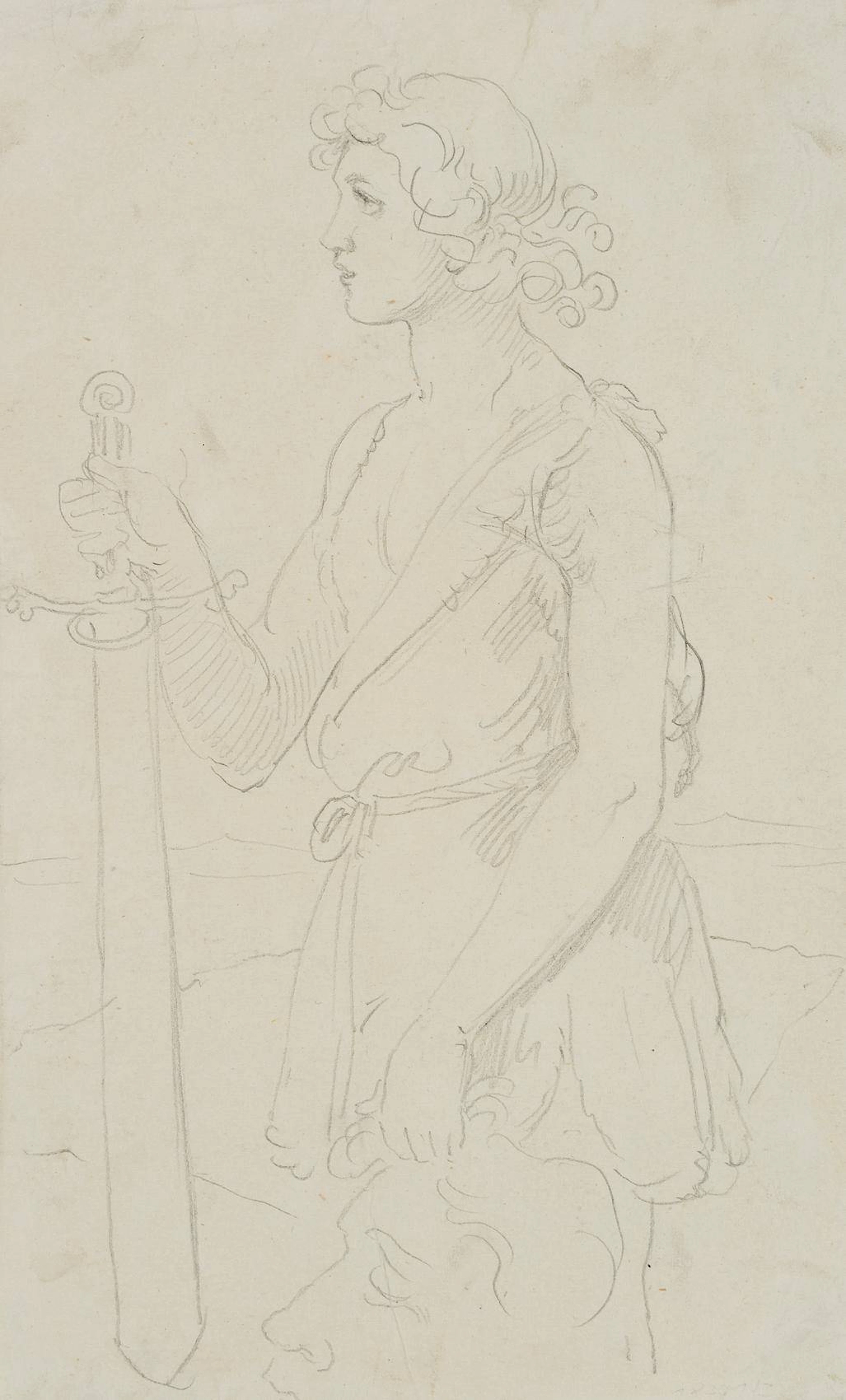 David mit dem Haupt des Goliath | 14565