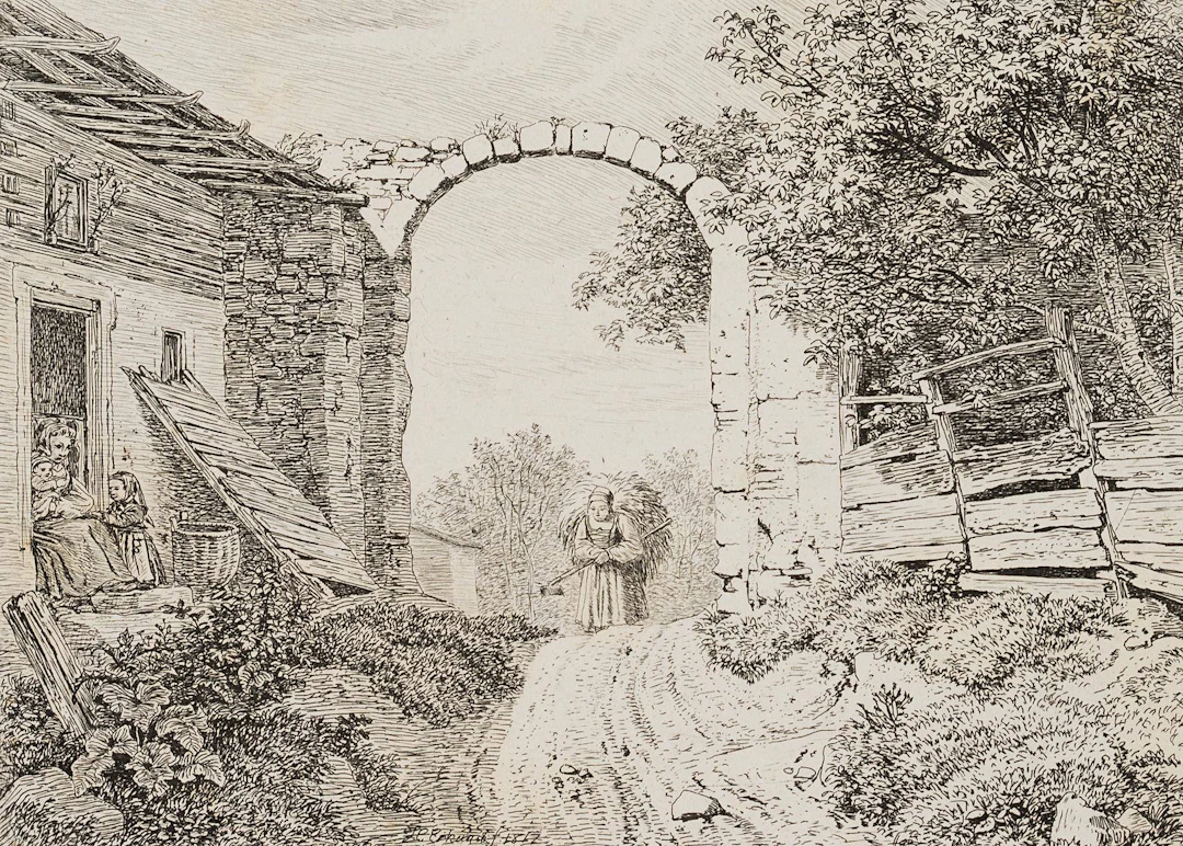 Das Mädchen mit der Grasbürde | 17174