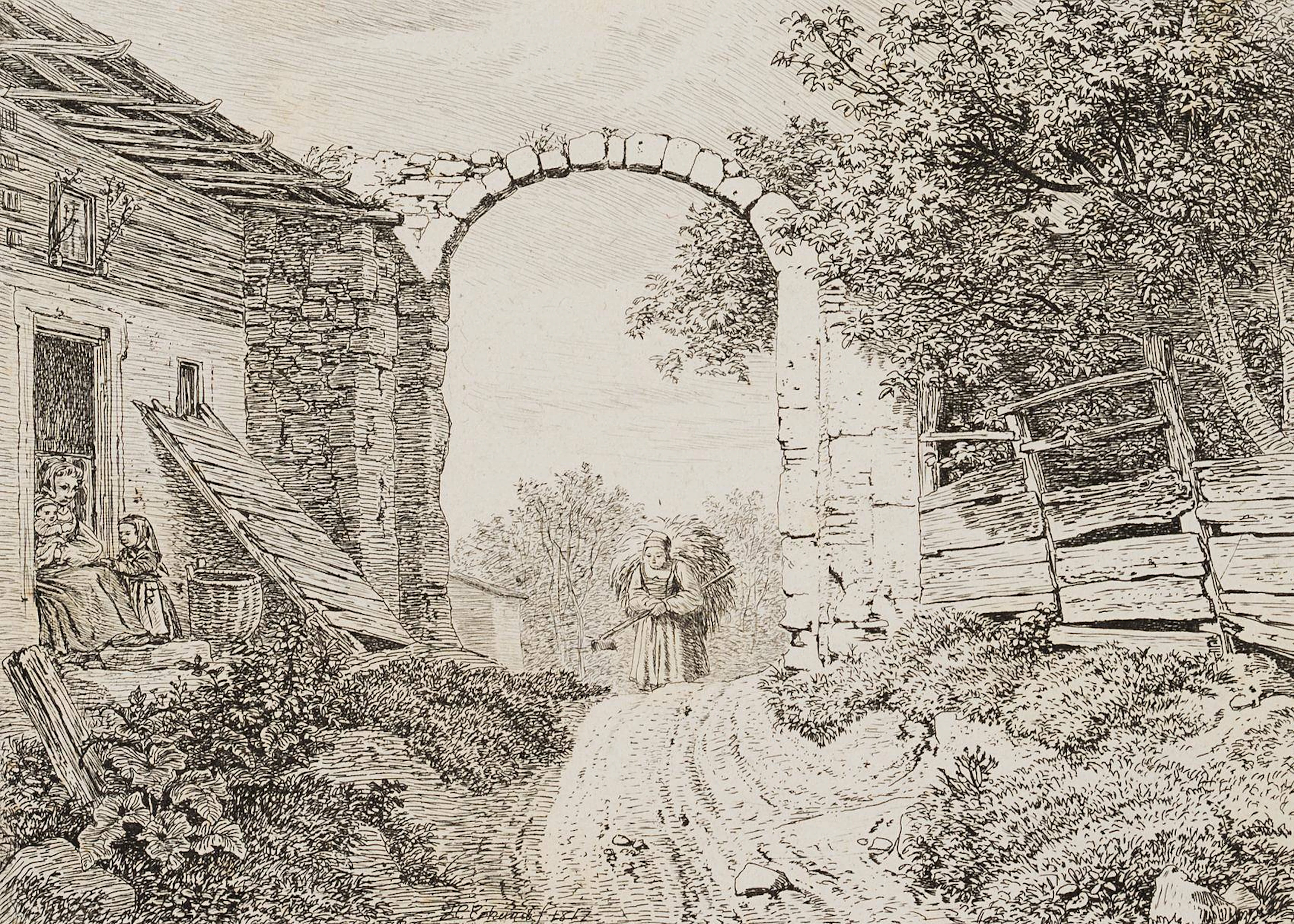Das Mädchen mit der Grasbürde | 17174