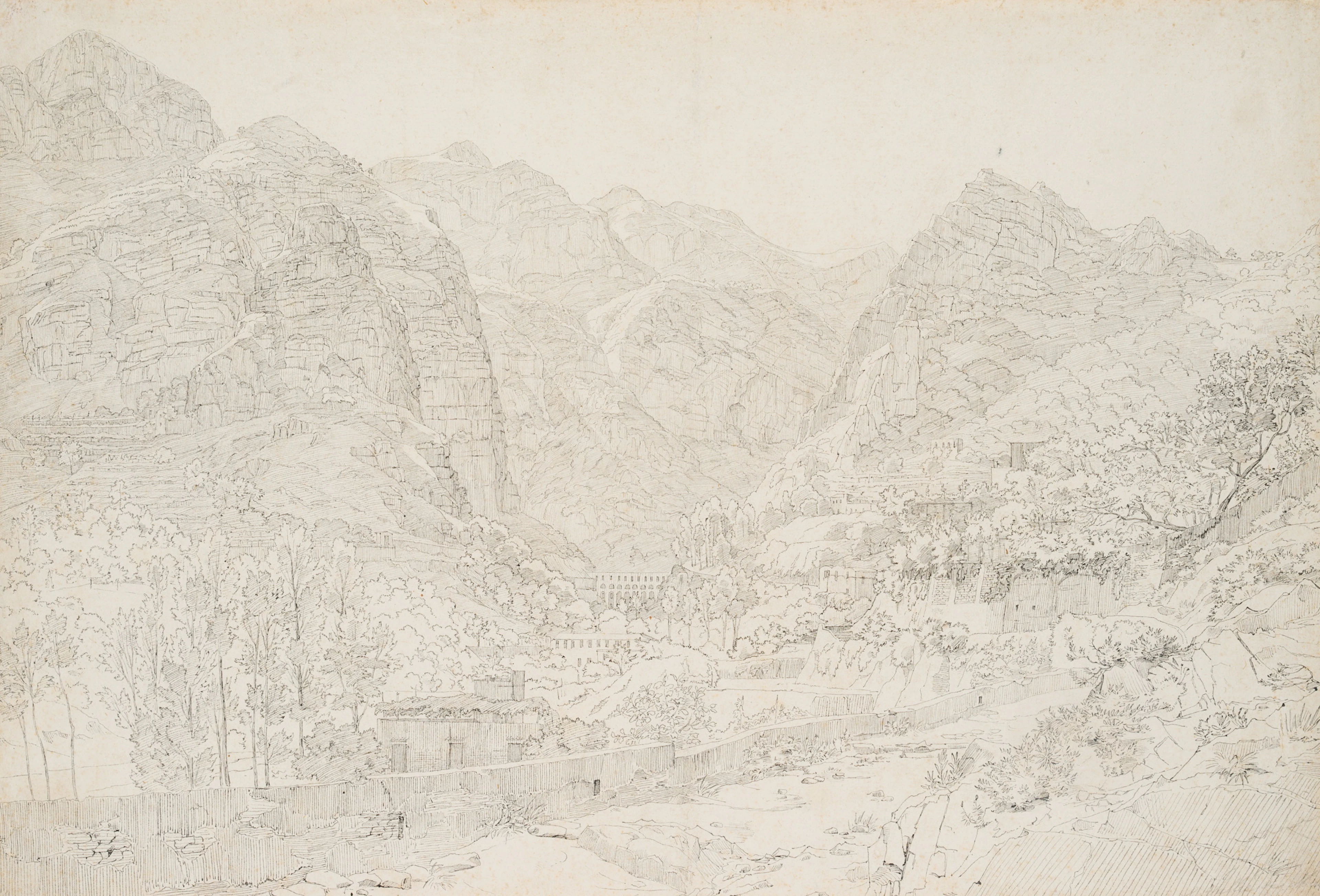 Carl Wilhelm Götzloff (1799 Dresden - 1866 Neapel), Das Mühlental