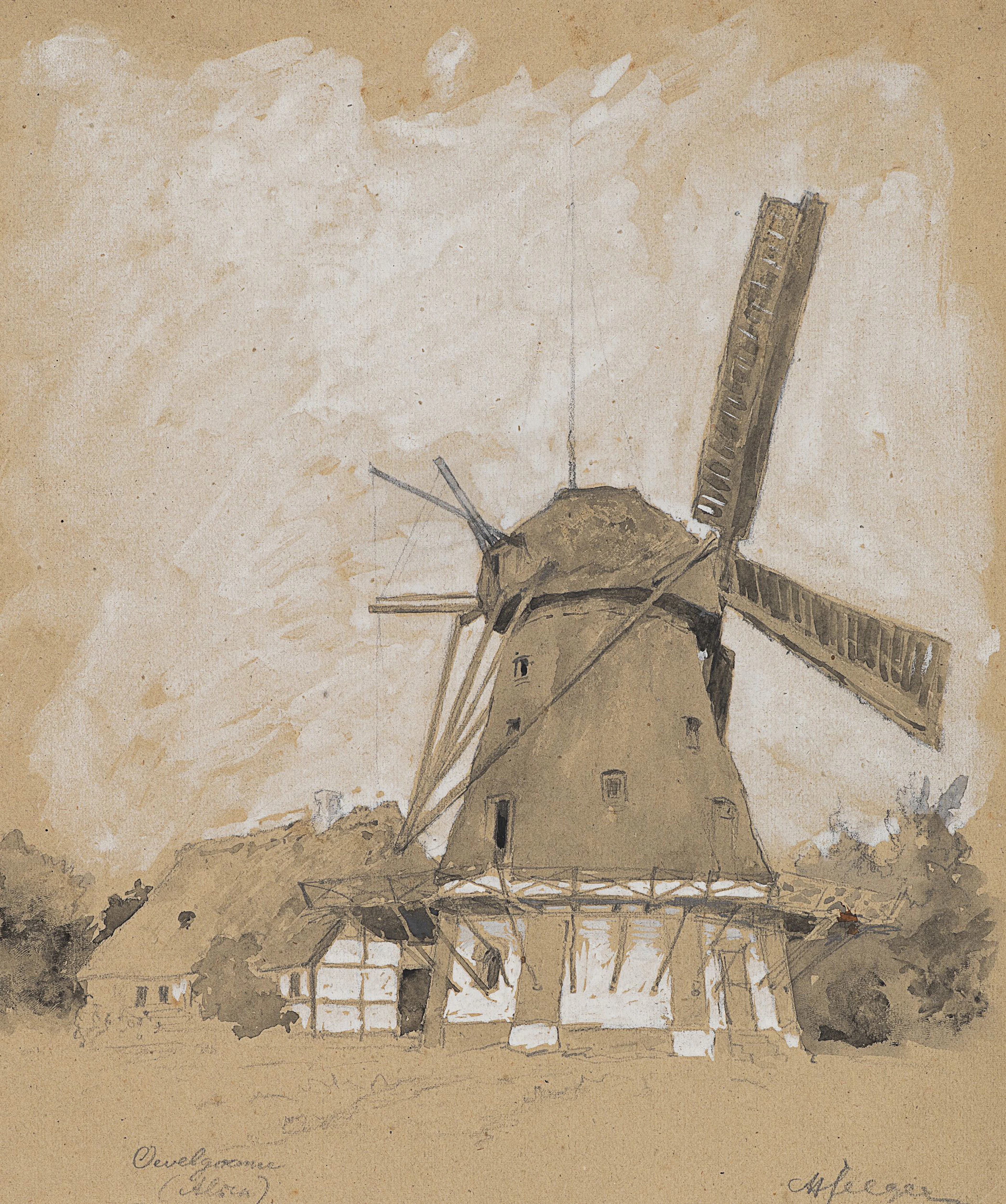 Studie einer Windmühle in Övelgönne | 61994