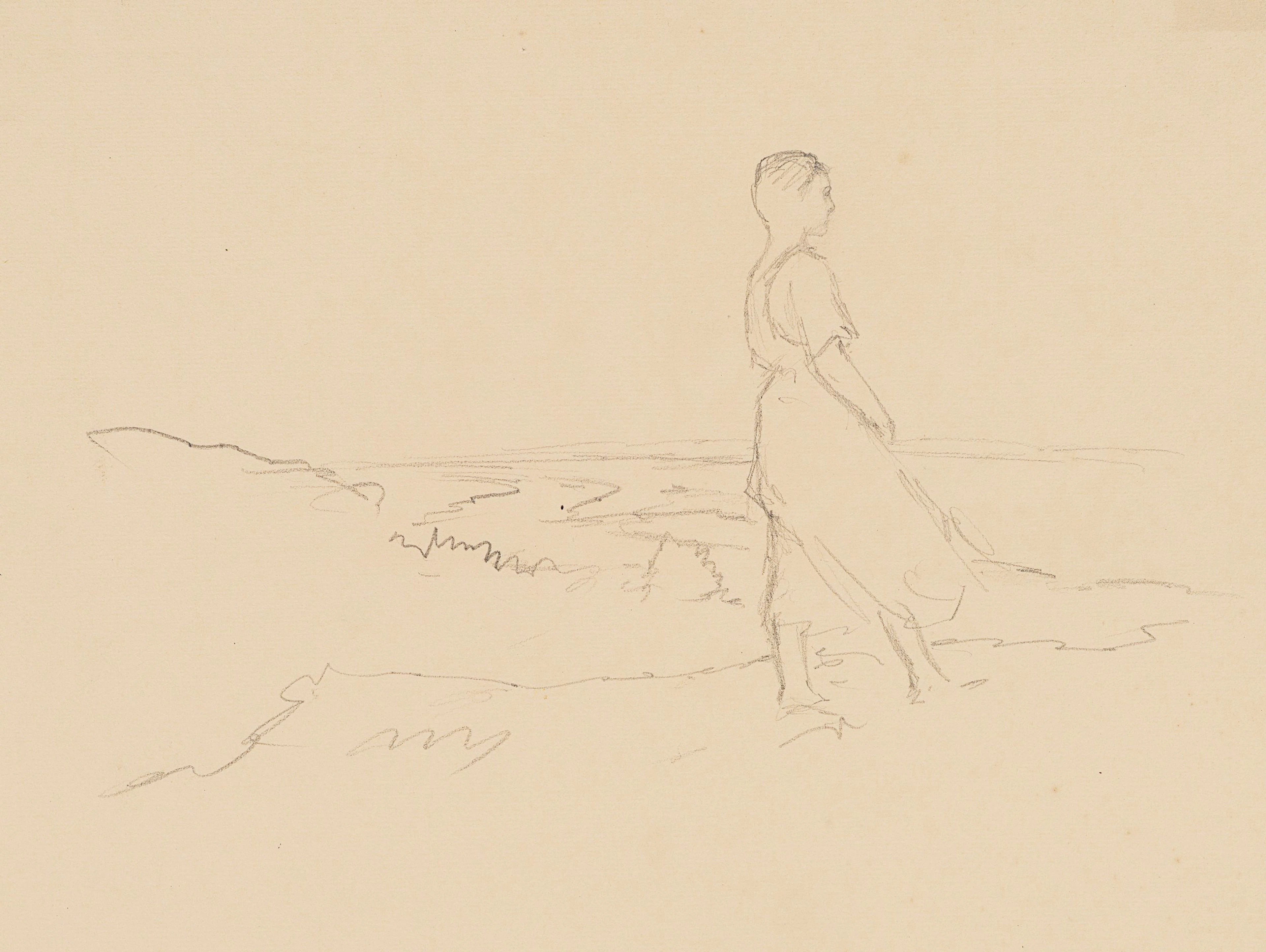 Frau am Strand - Figurenstudie | 61928