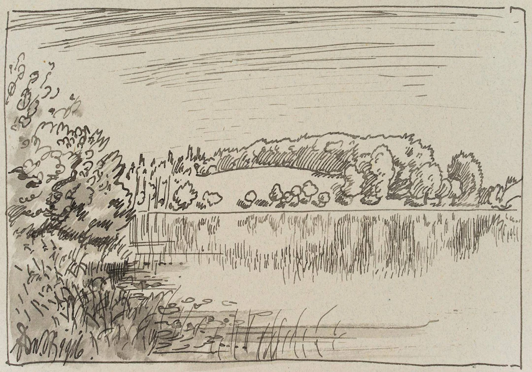 Verträumte Landschaft mit See | 17438
