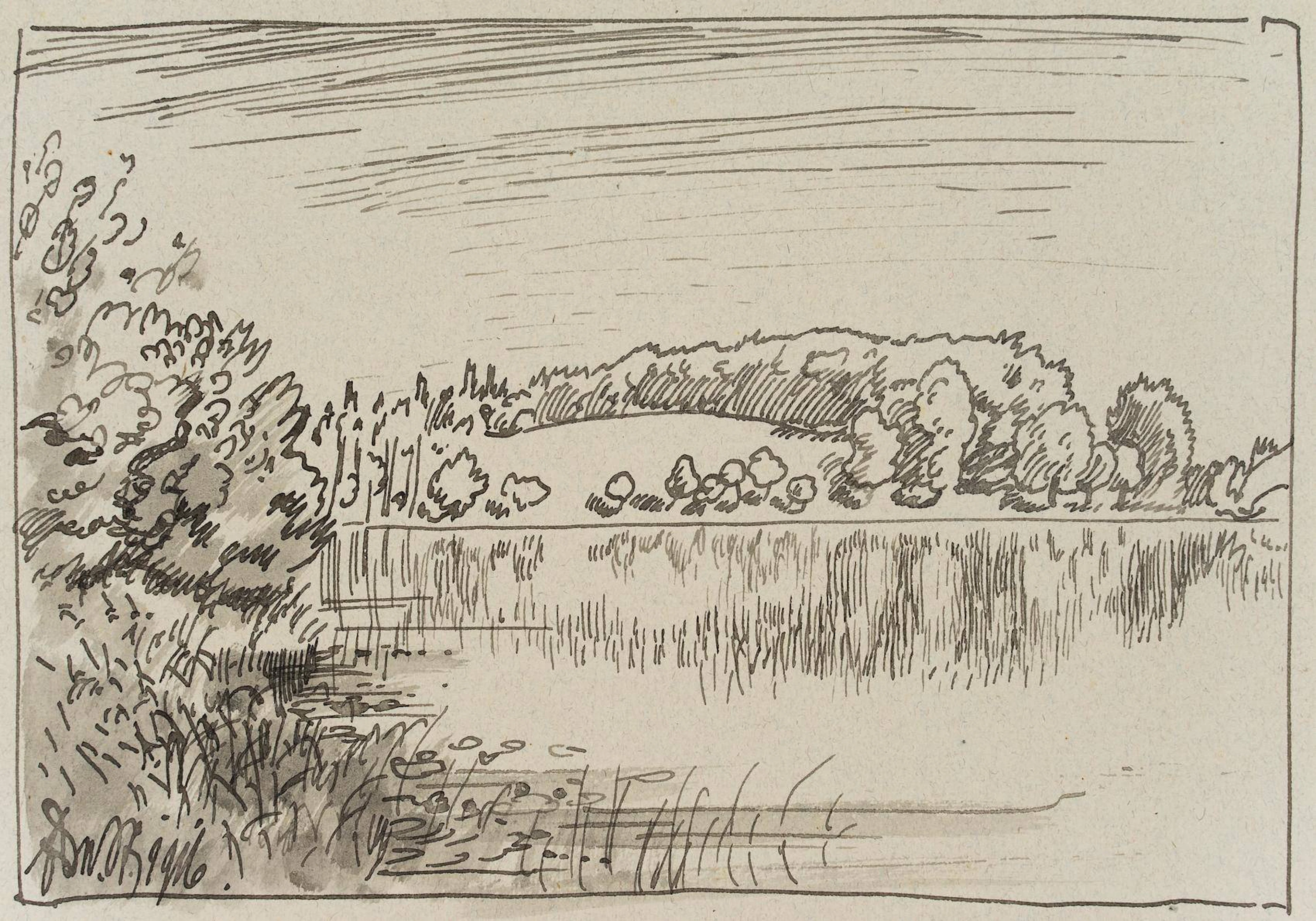 Verträumte Landschaft mit See | 17438