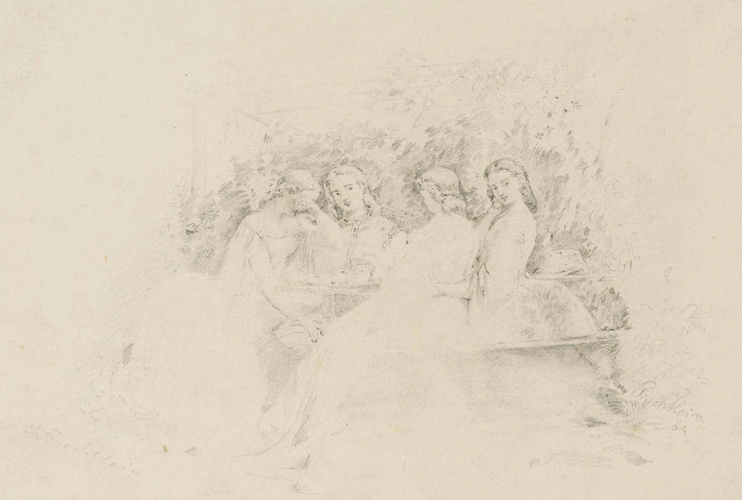 Nachmittagstee in einer Gartenlaube | 15865