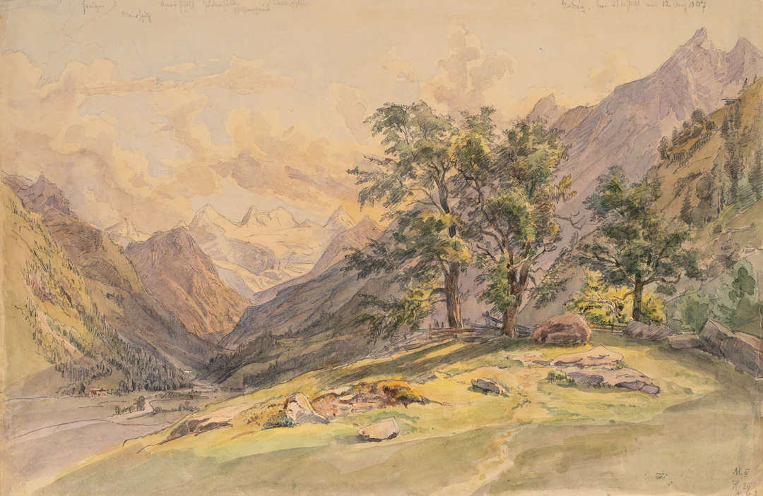 Georg Wiesend (1807 Kufstein - 1881 Berchtesgaden), Stubaier Alpen