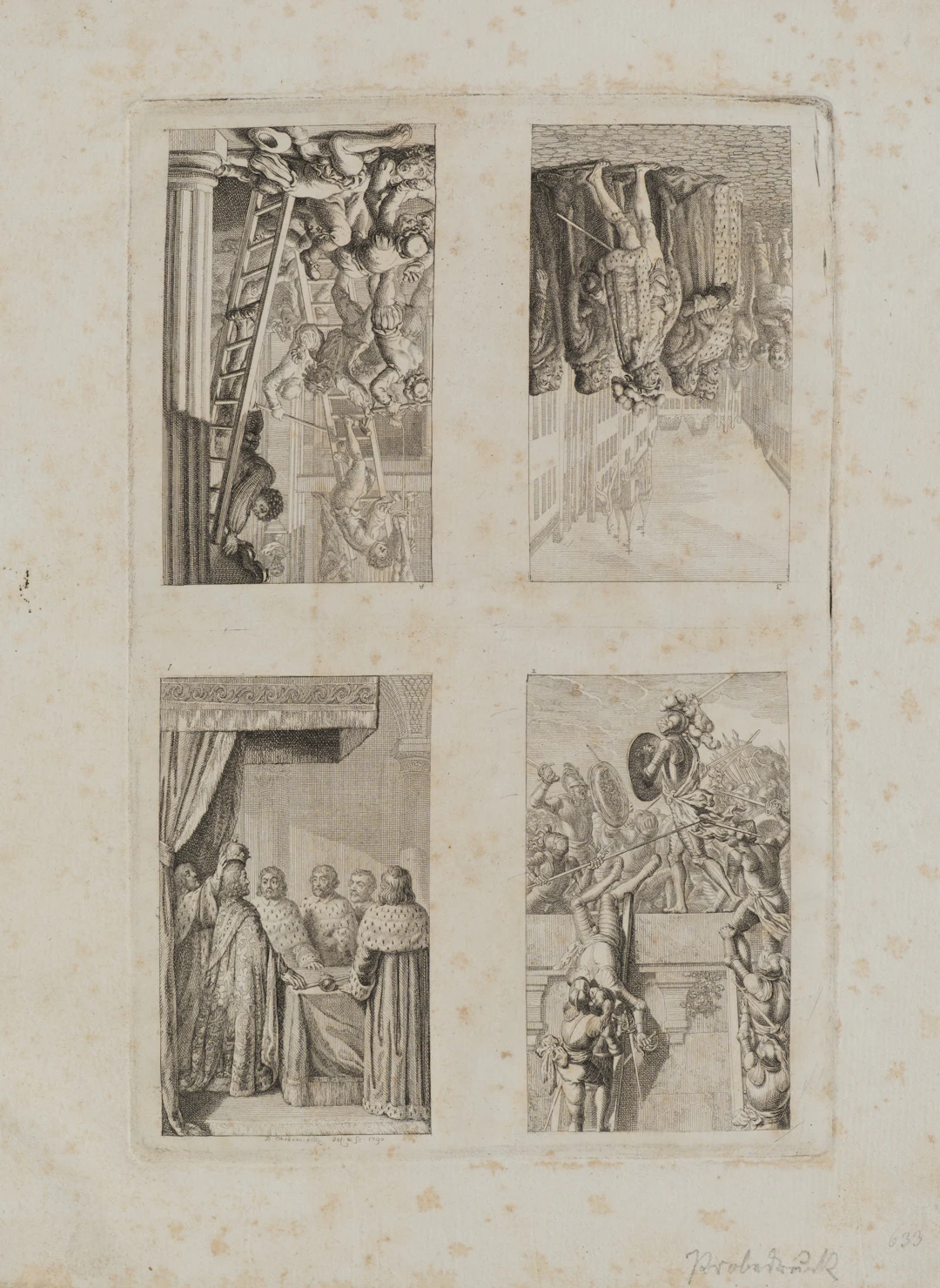 Vier Blätter zur Preussisch-Brandenburgische Staatengeschichte | 14665