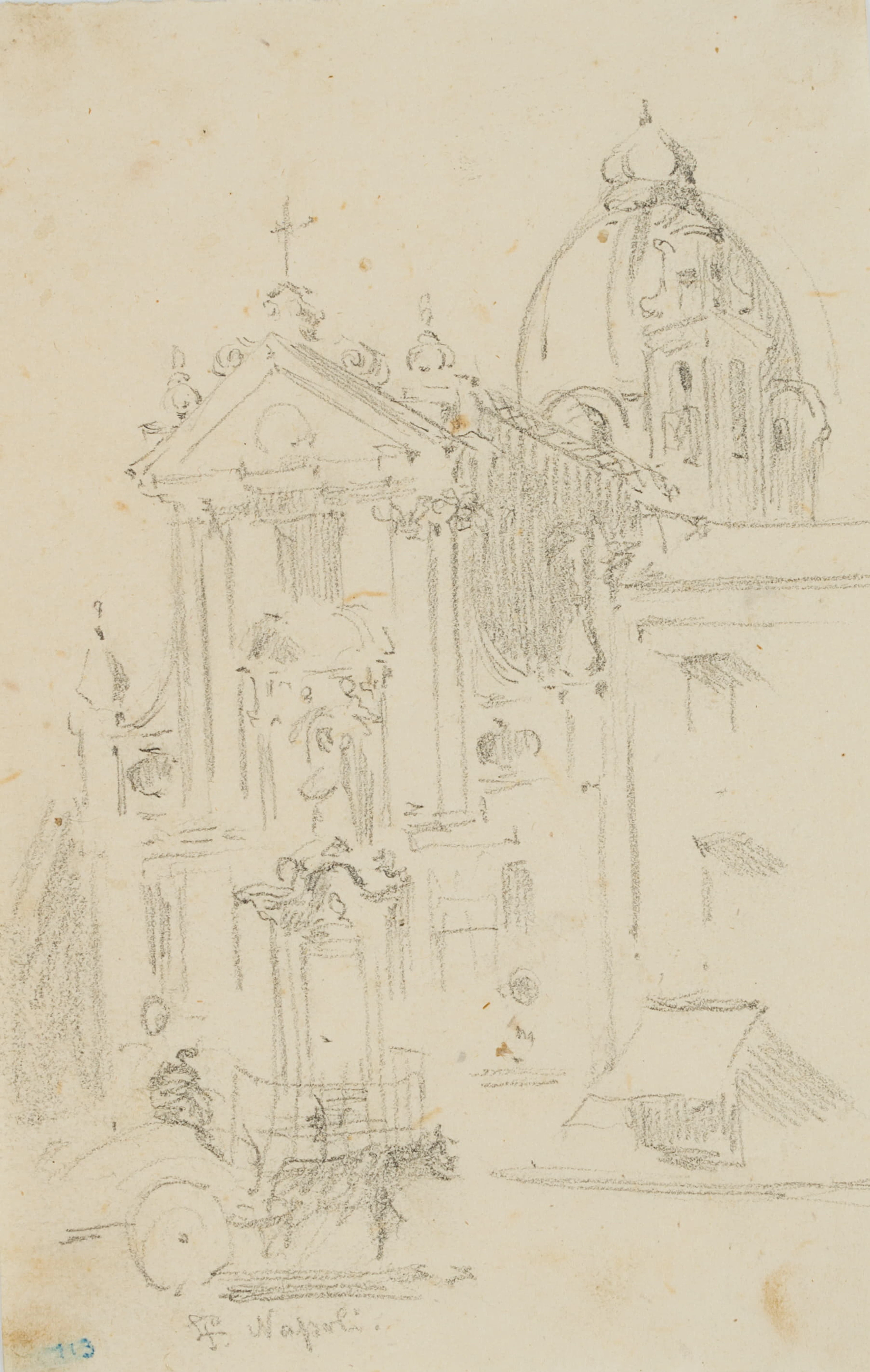 Leo Primavesi (1871 Köln - nach 1937 ), Barocke Kirchenfassade in