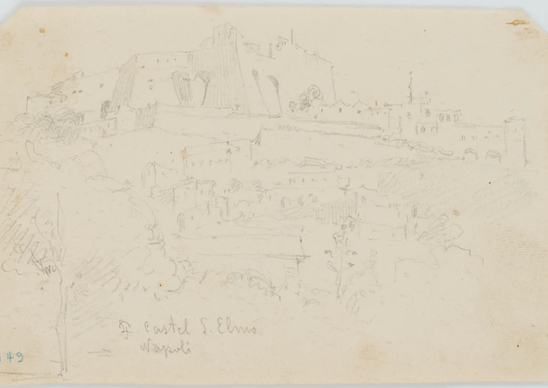 Leo Primavesi (1871 Köln - nach 1937 ), Ansicht von Castel Sant'Elmo