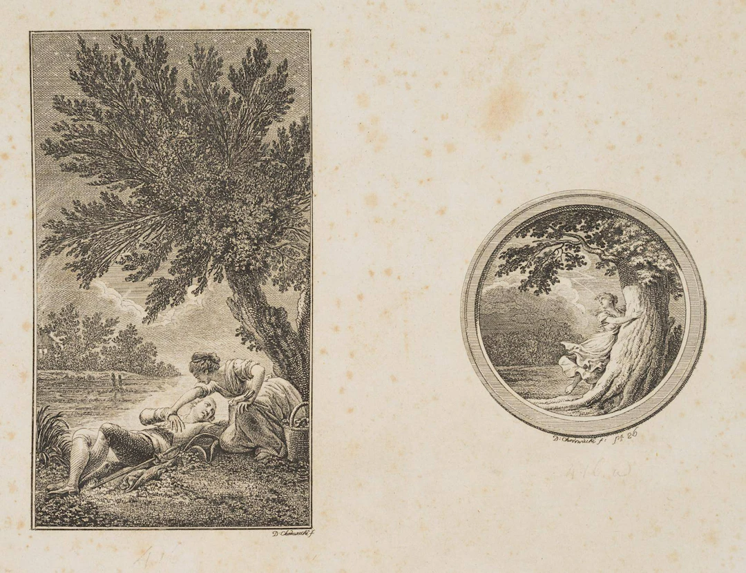 Illustrationen zu Sophie Albrecht's Gedichten, Probedruck | 13740