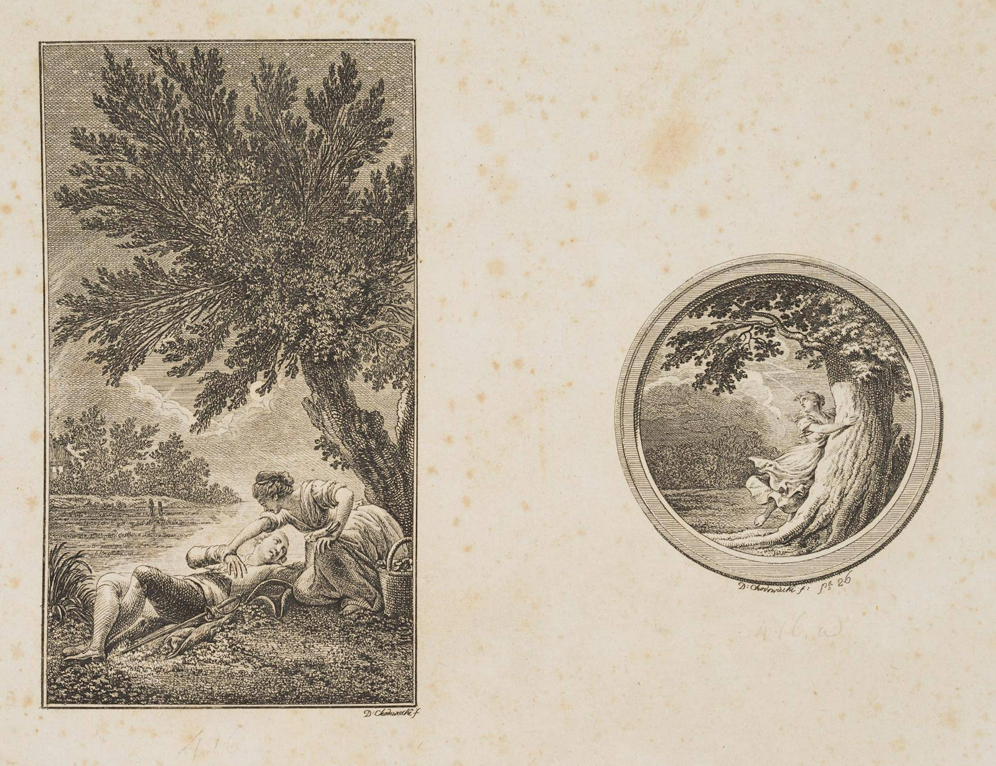 Illustrationen zu Sophie Albrecht's Gedichten, Probedruck | 13740