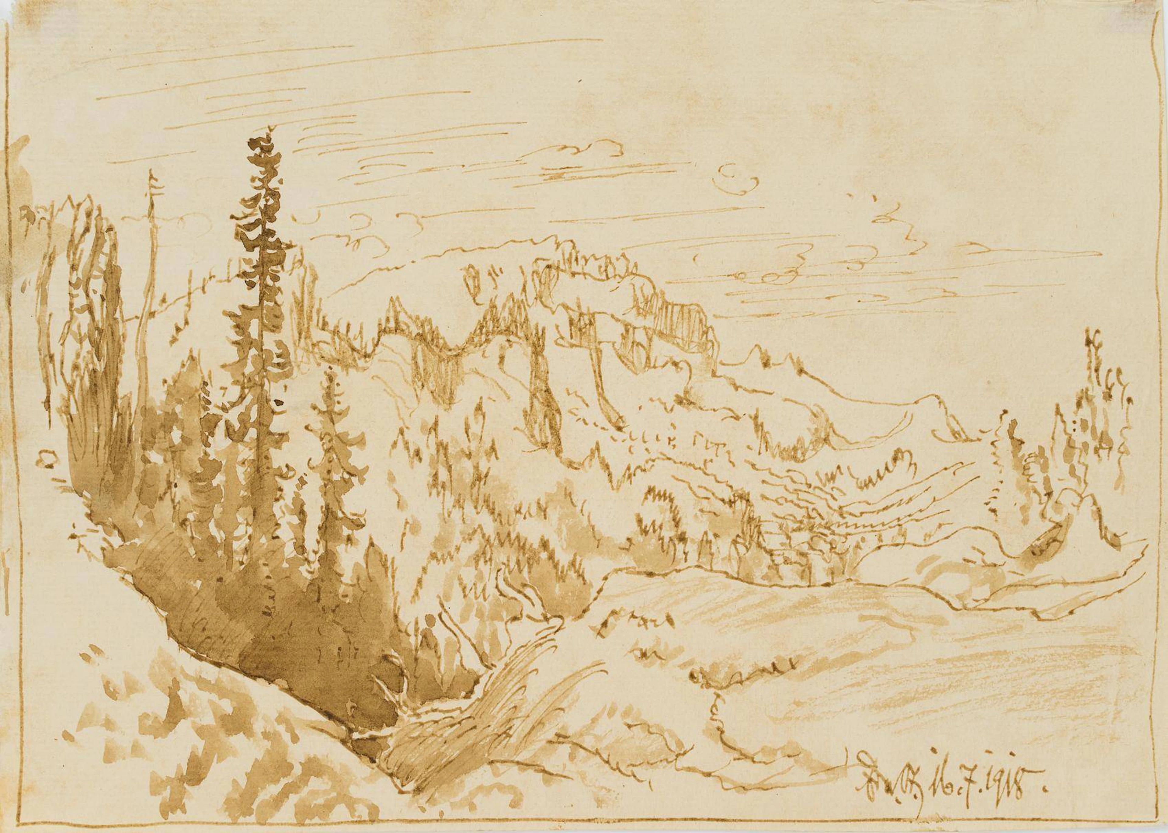 Bewaldetes Gebirge | 17475