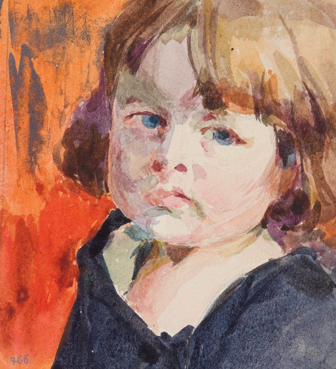 Leo Primavesi (1871 Köln - nach 1937 ), Kinderporträt, Bildnis eines