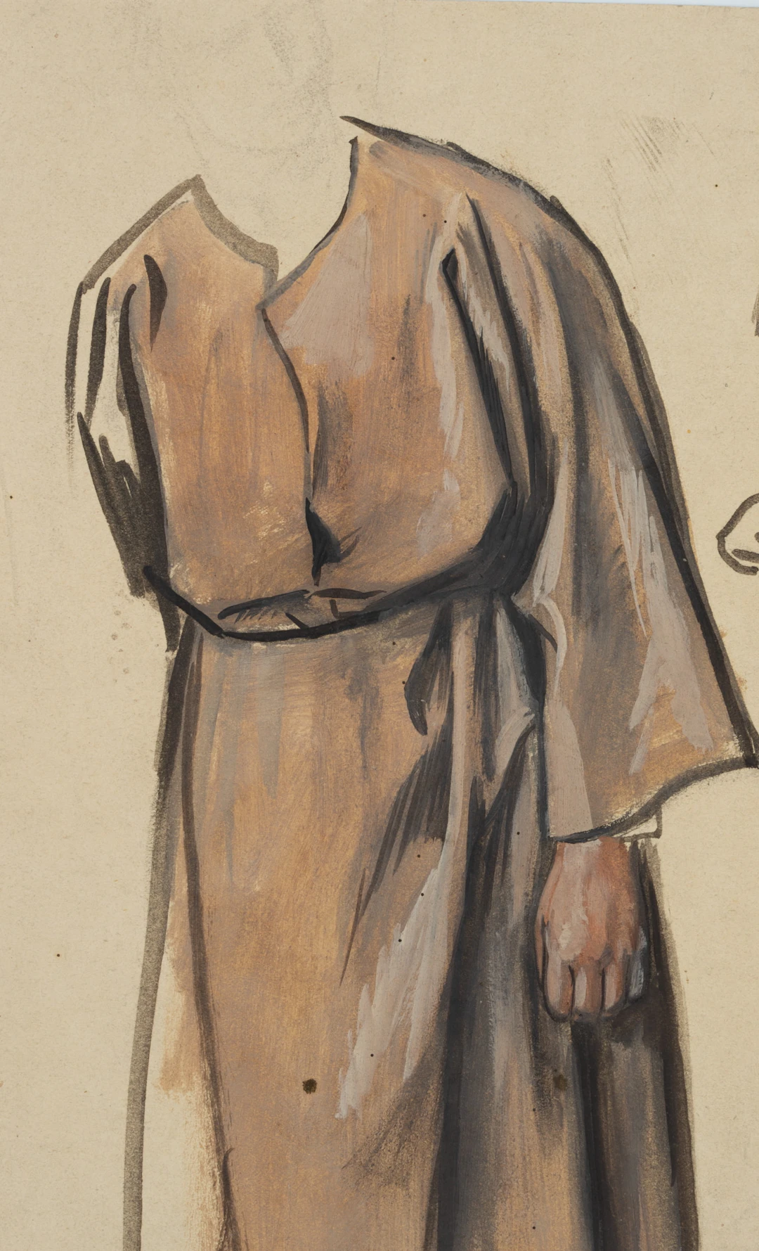 Eduard von Gebhardt (1838 St. Johannis - 1925 Düsseldorf), Gewandstudie