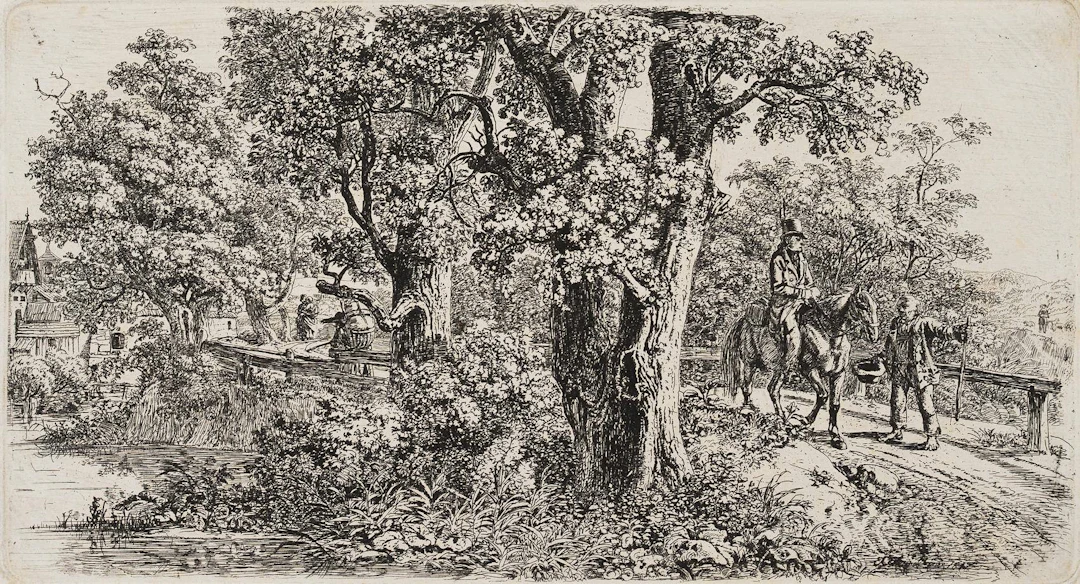 Der nach dem Wege fragende Reiter | 17171