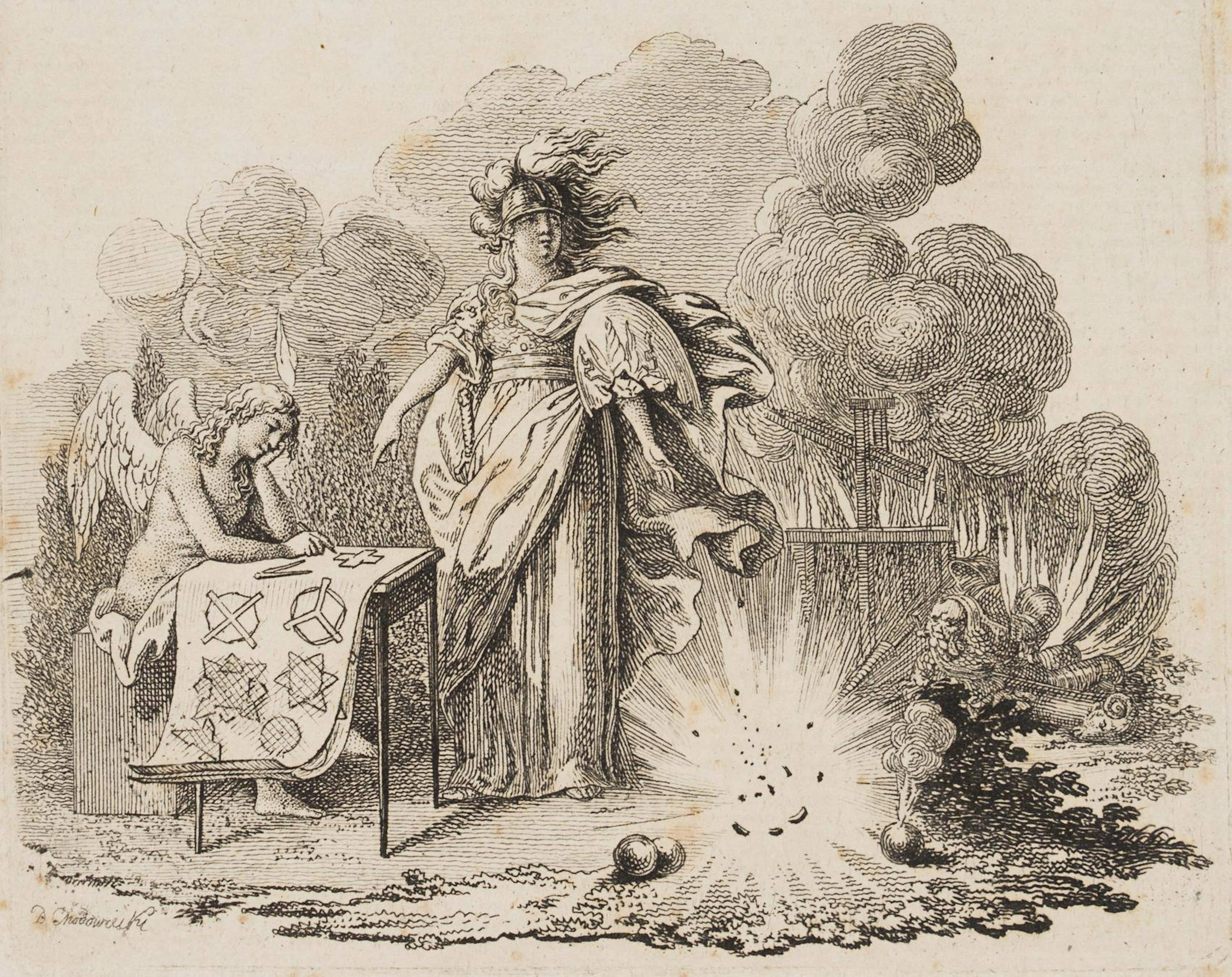 Bellona unterrichtet den Genius des Krieges | 13761