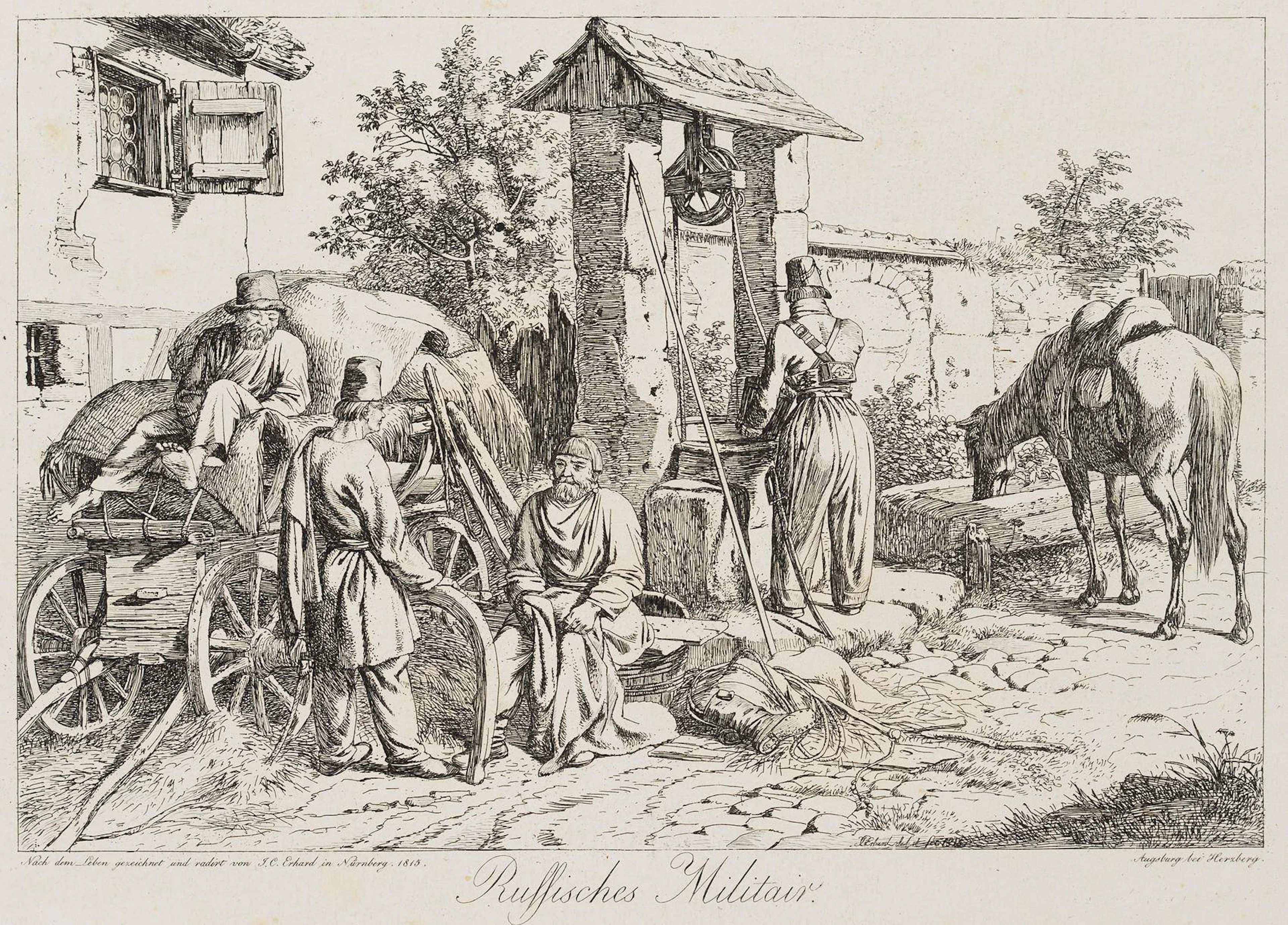 Der Kosak am Ziehbrunnen | 17157