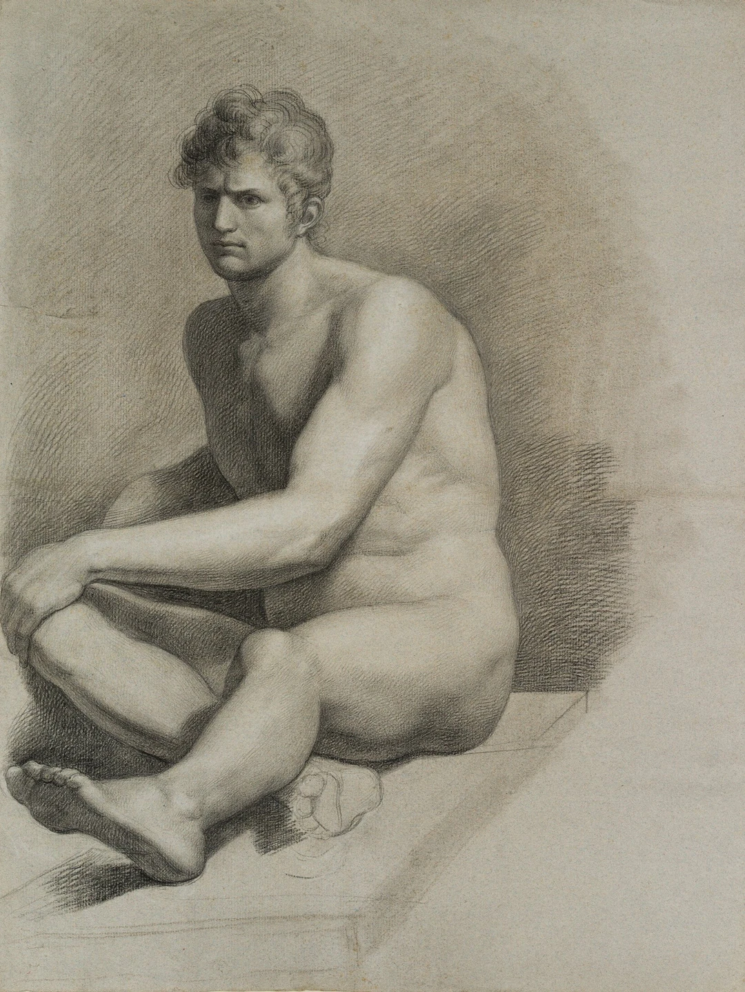 Sitzender männlicher Akt | 18153