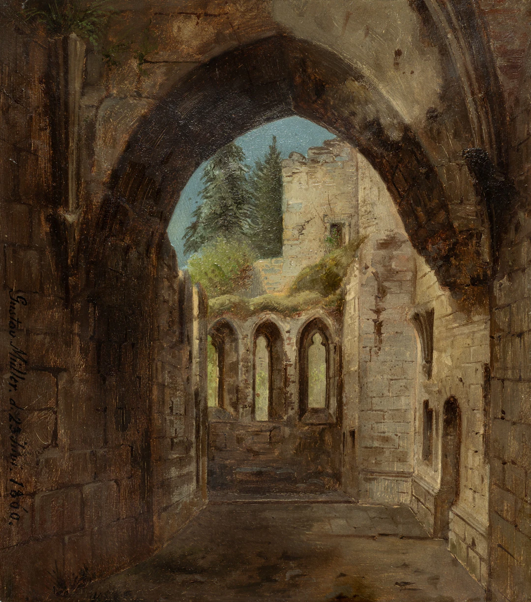 Gustav Otto Müller (1827 Dresden - 1922 ebd.), Sakristei der Klosterkirche