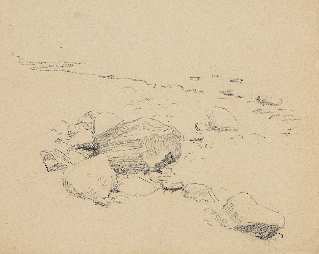 Studie einiger Felsen am Ufer | 62008