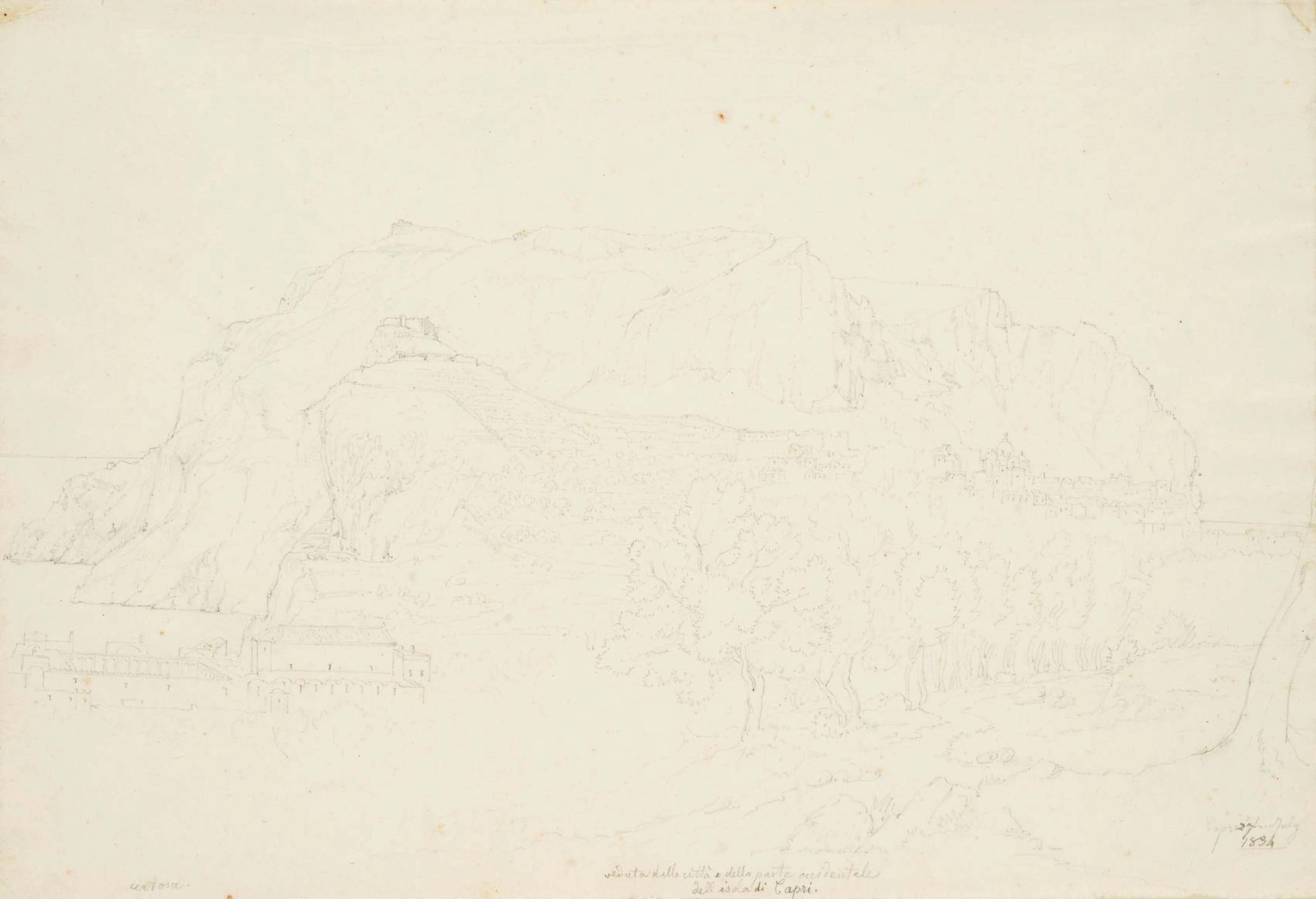 Blick auf Capri mit dem Kloster San Giacomo | 14826