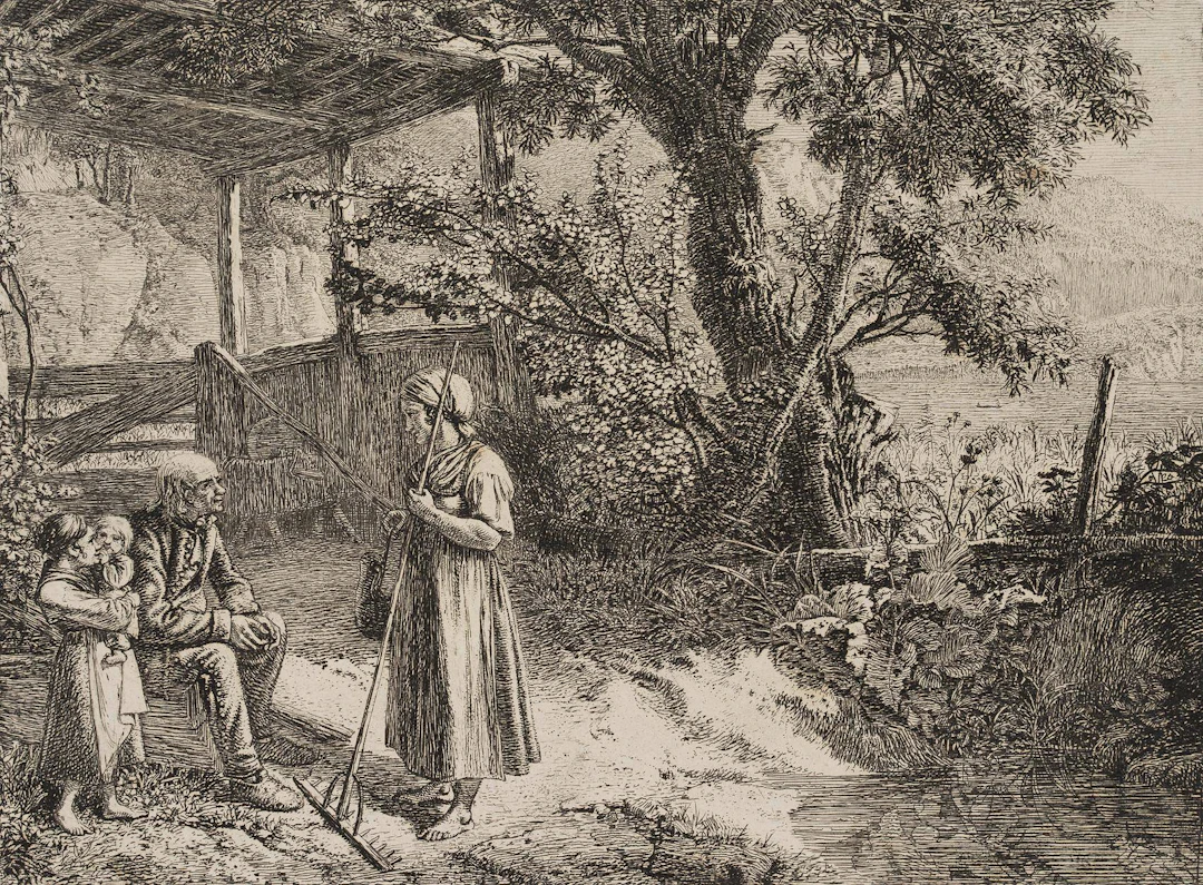 Die Bäuerin mit dem Rechen | 17166