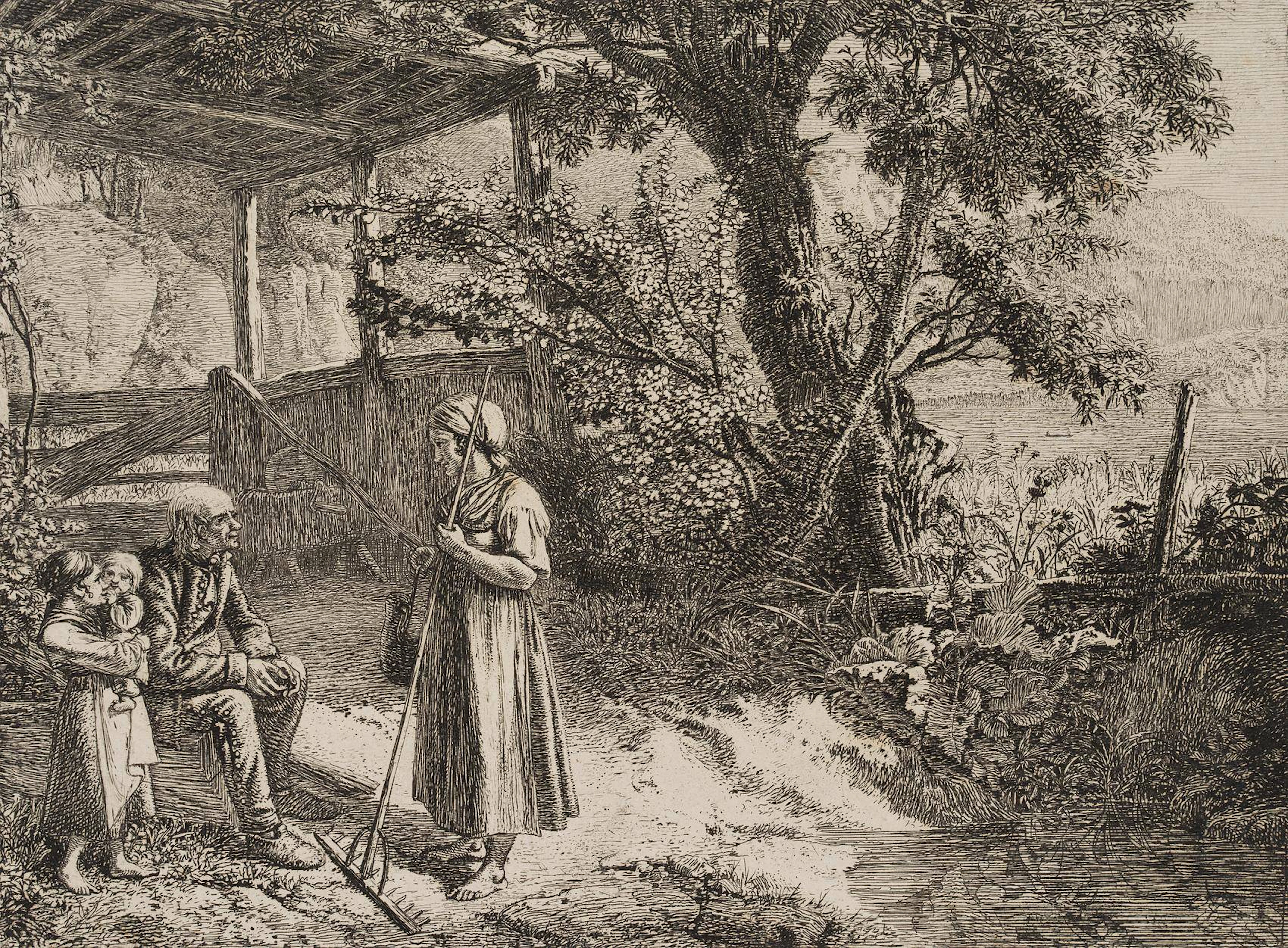 Die Bäuerin mit dem Rechen | 17166
