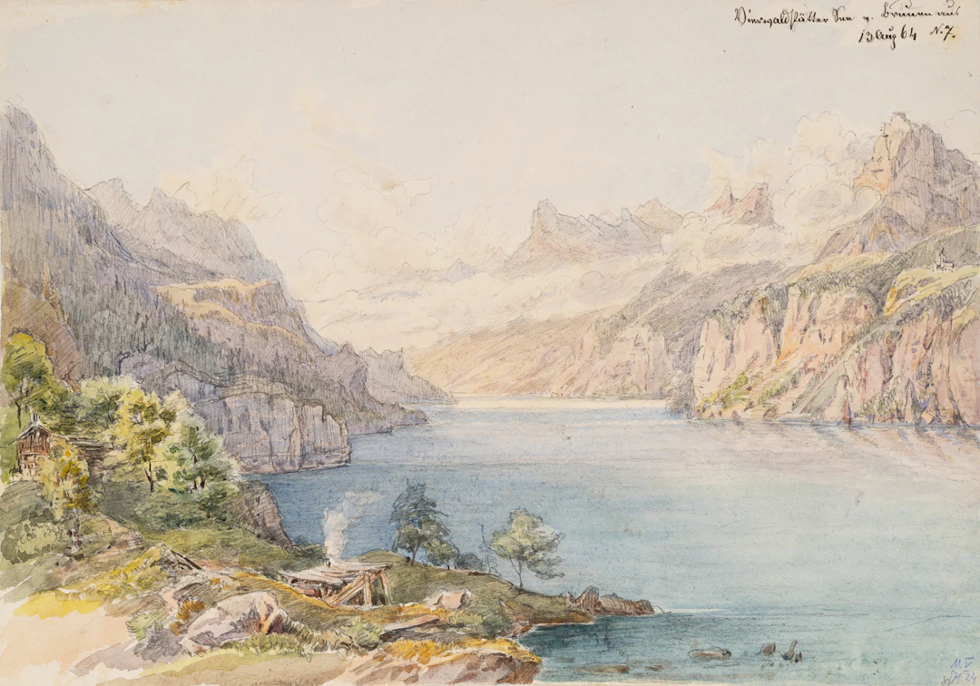 Georg Wiesend (1807 Kufstein - 1881 Berchtesgaden), Vierwaldstättersee