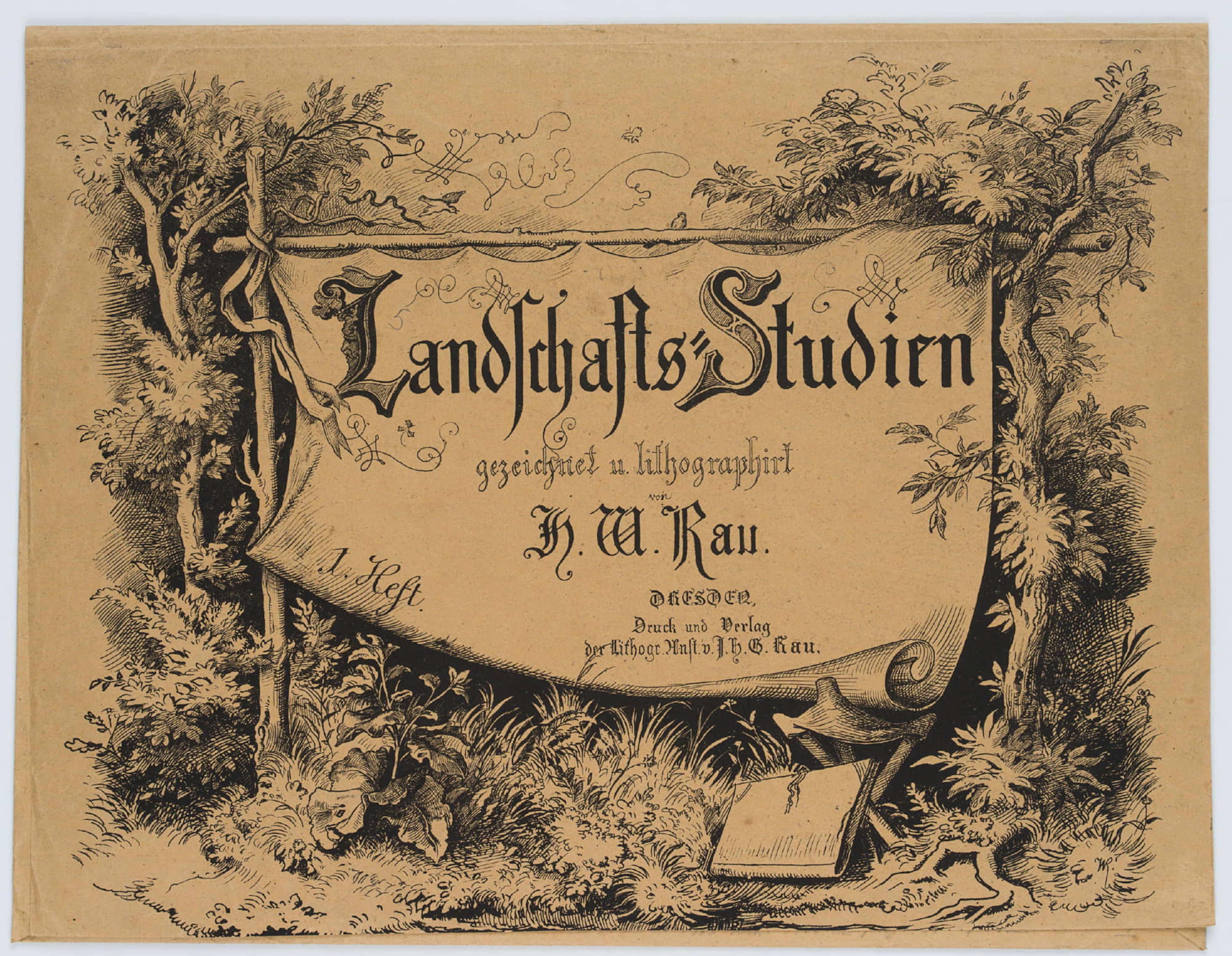 5 Landschaftsstudien, 1. Heft, Mappe | 45030
