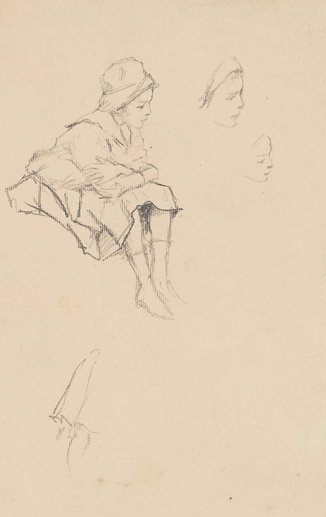 Sitzende Frau - Figurenstudien | 61942