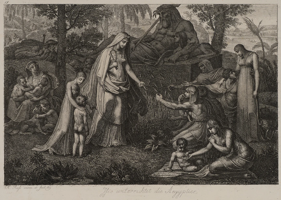 Karl Ruß (1779 Wien - 1843 ebd.), Isis' Belehrung. Isis lehrt die