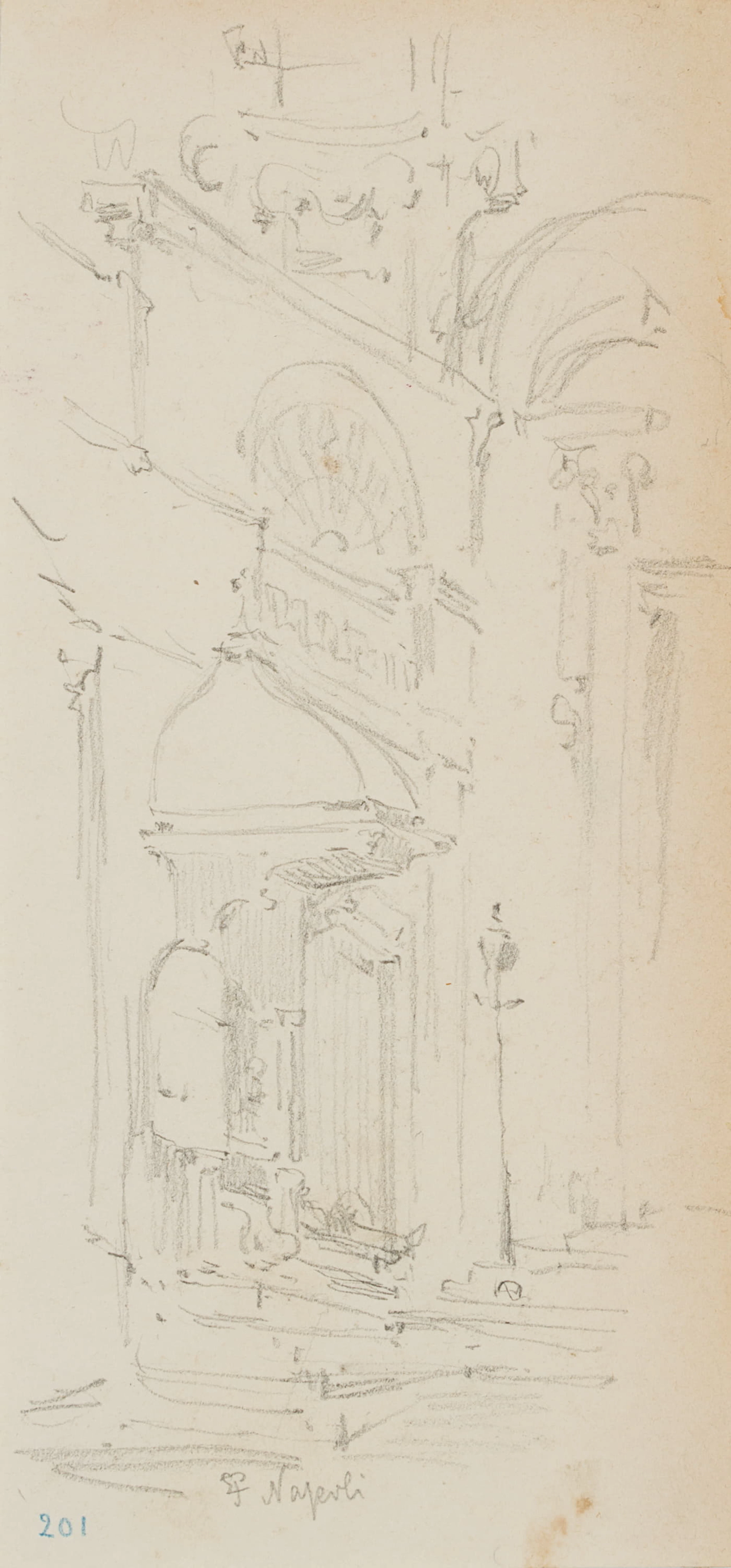Leo Primavesi (1871 Köln - nach 1937 ), Barockes Kircheninneres in