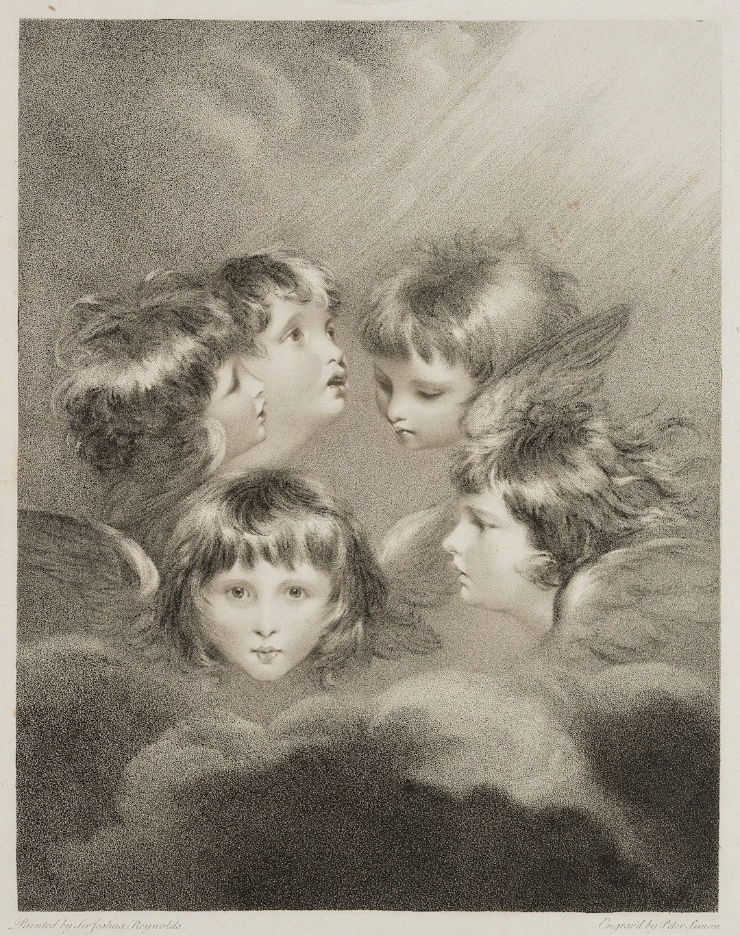 nach Joshua Reynolds: A Child's Portrait in different Views, Angels
