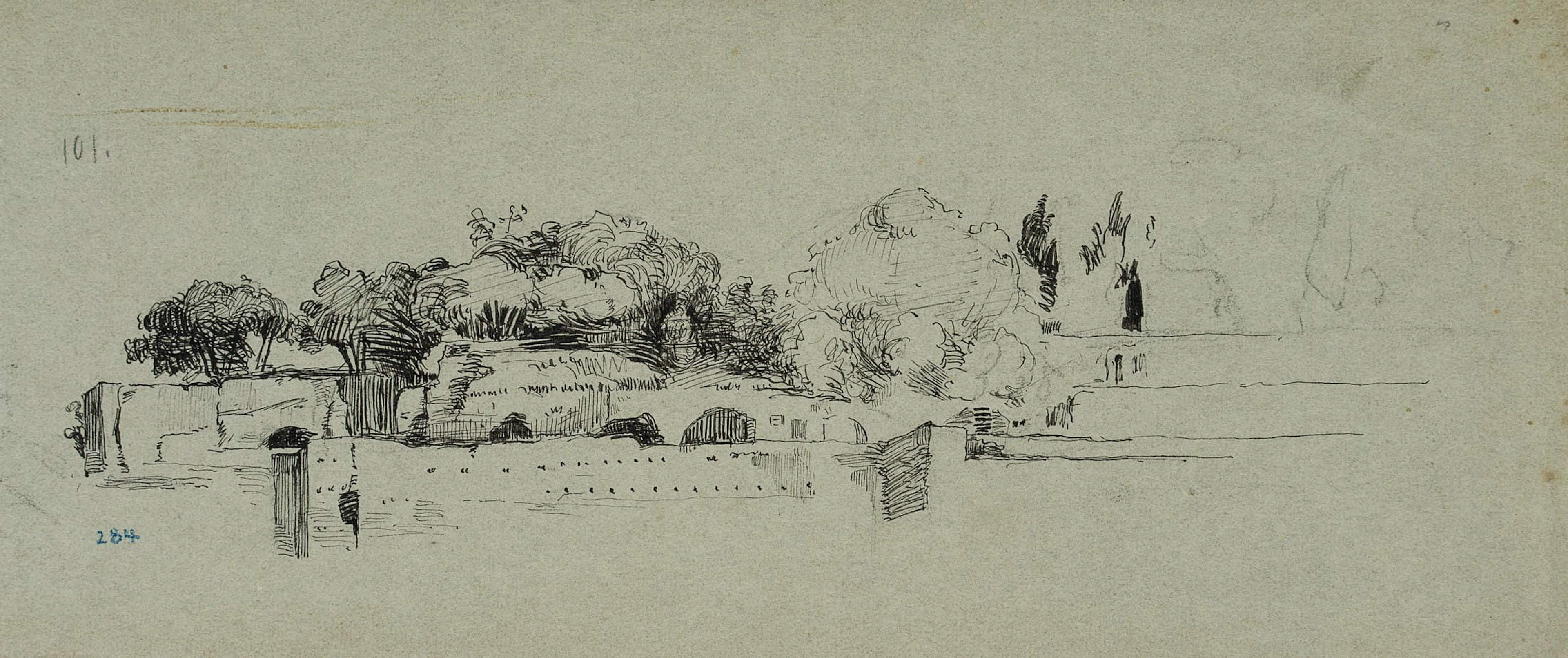 Leo Primavesi (1871 Köln - nach 1937 ), Antike Ruinen in Italien